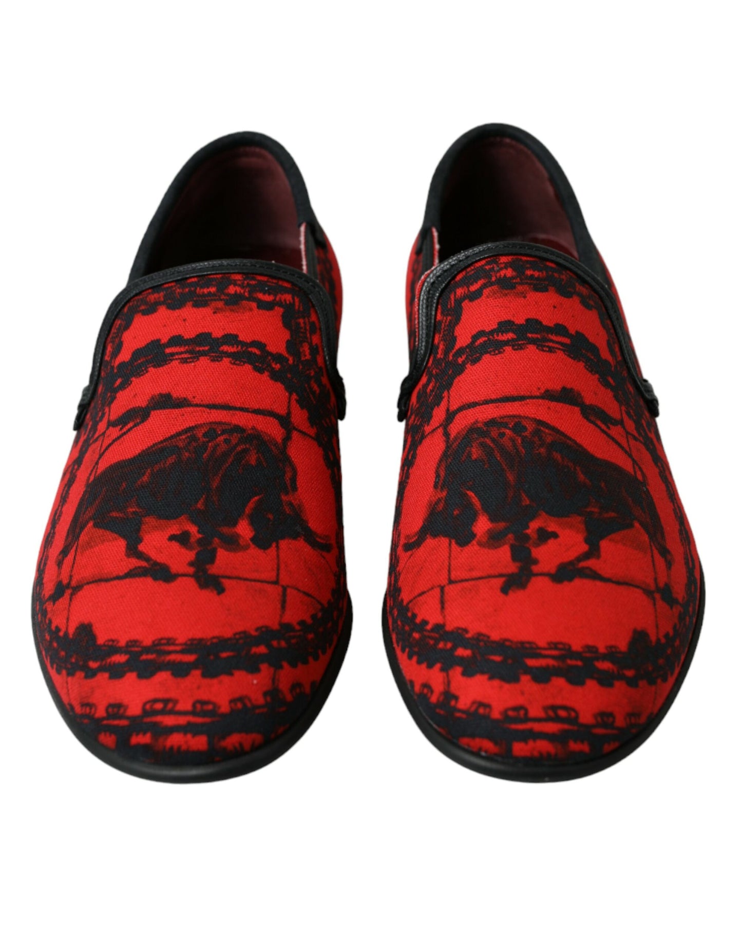 Dolce &amp; Gabbana Torero-inspired Luxe Loafers in Red and Black