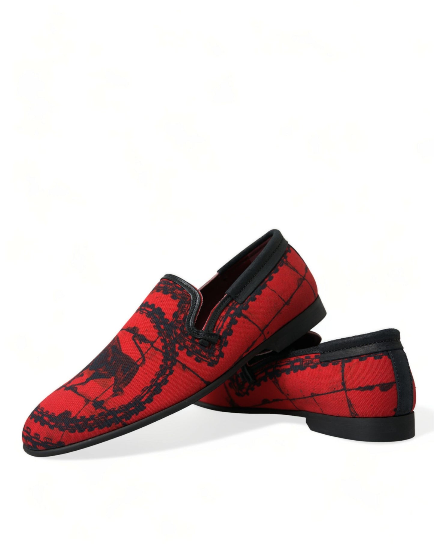 Dolce &amp; Gabbana Torero-inspired Luxe Loafers in Red and Black