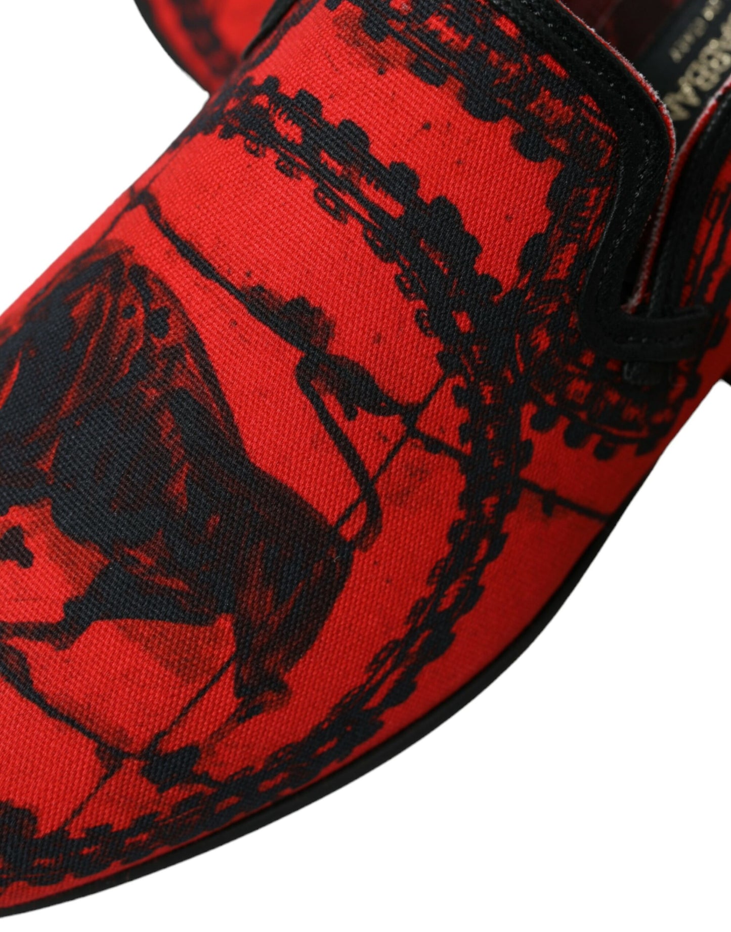 Dolce &amp; Gabbana Torero-inspired Luxe Loafers in Red and Black