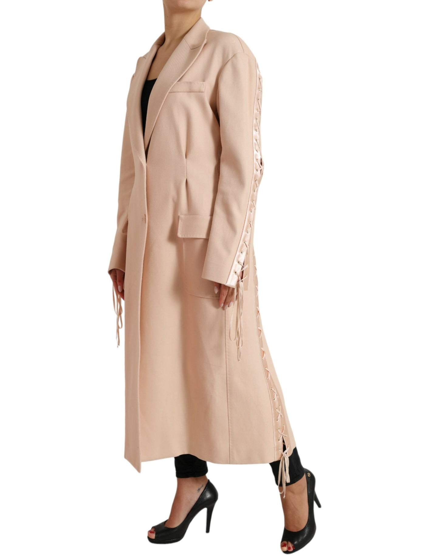 Dolce &amp; Gabbana Elegant single-breasted trench coat in beige