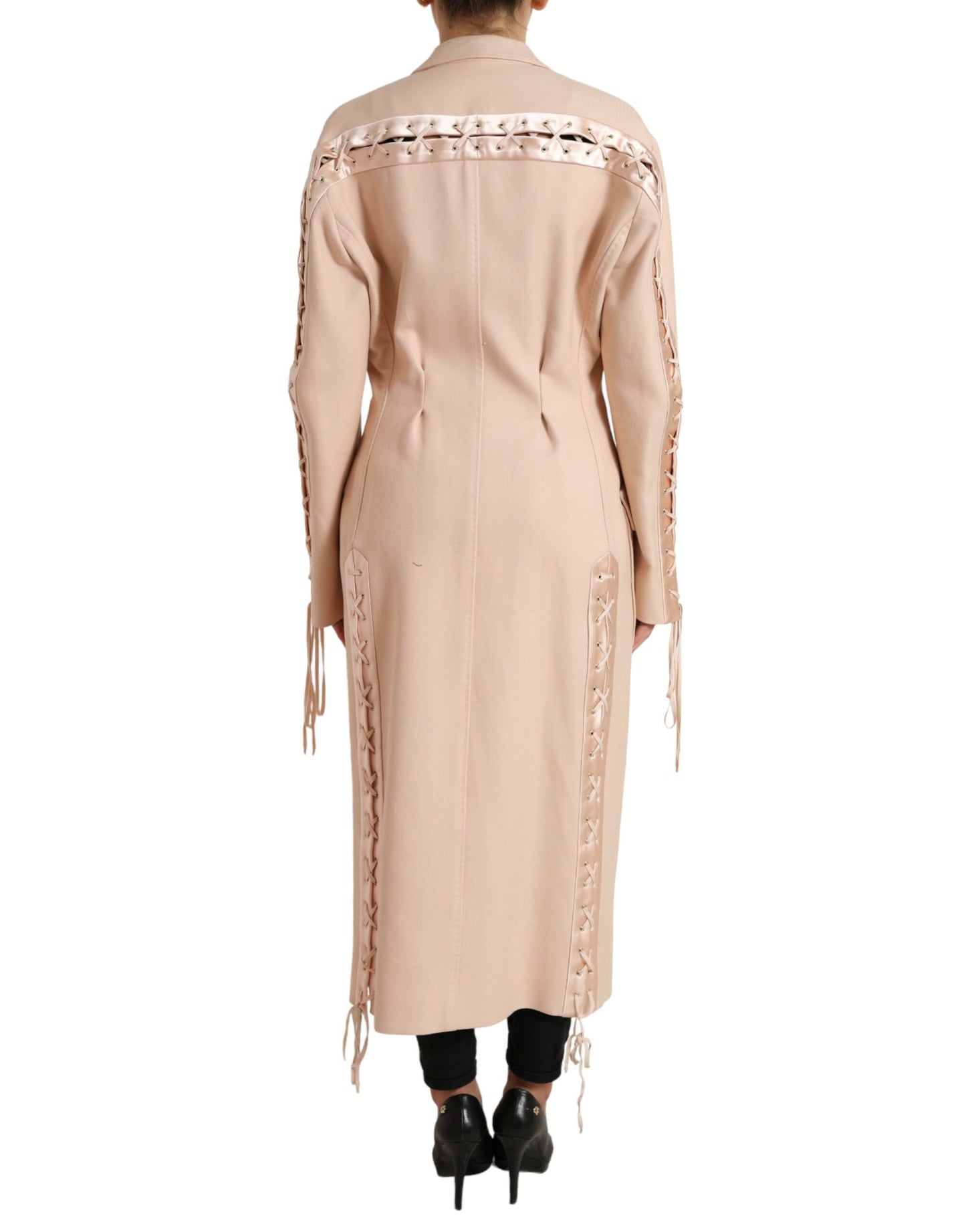 Dolce &amp; Gabbana Elegant single-breasted trench coat in beige