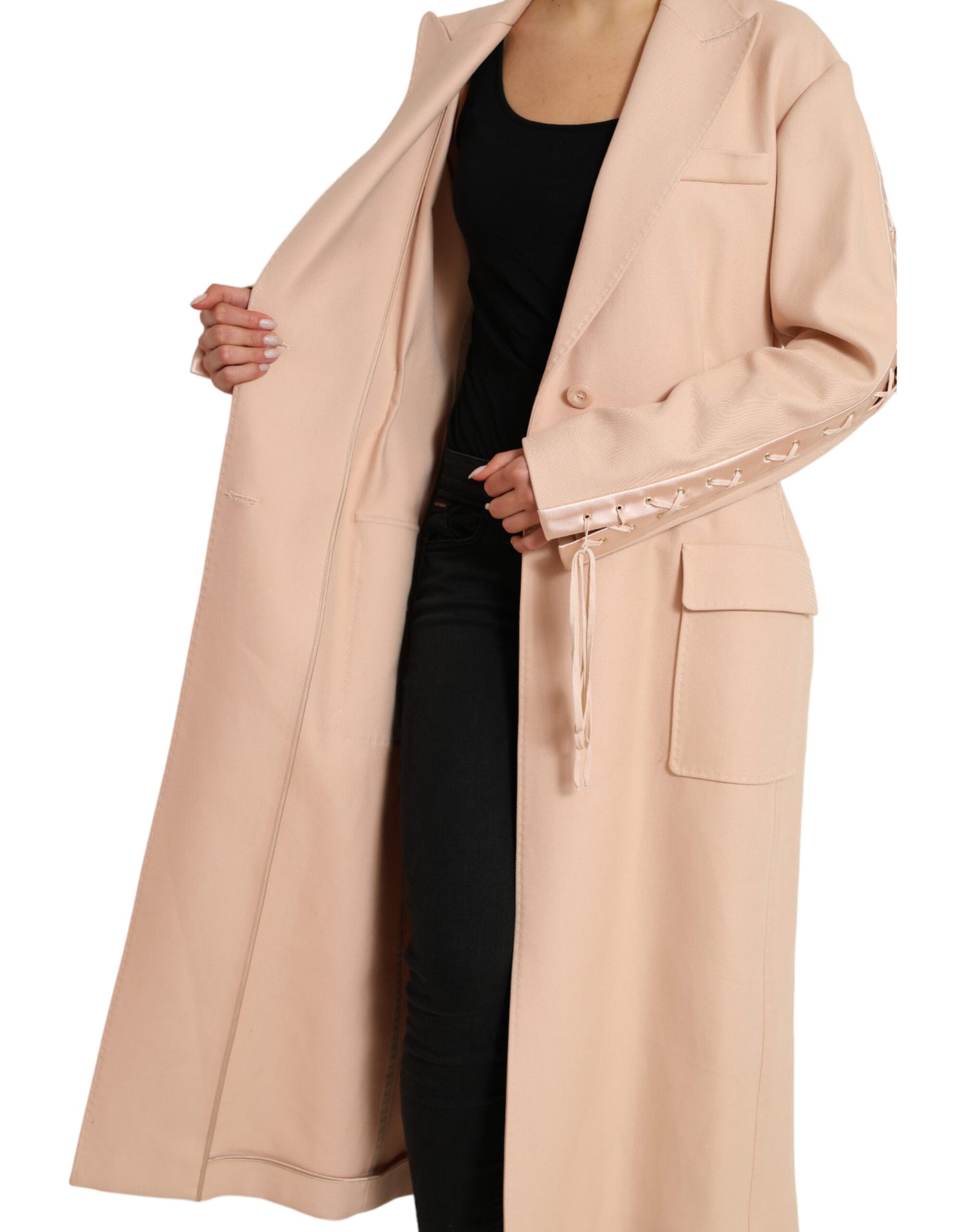 Dolce &amp; Gabbana Elegant single-breasted trench coat in beige