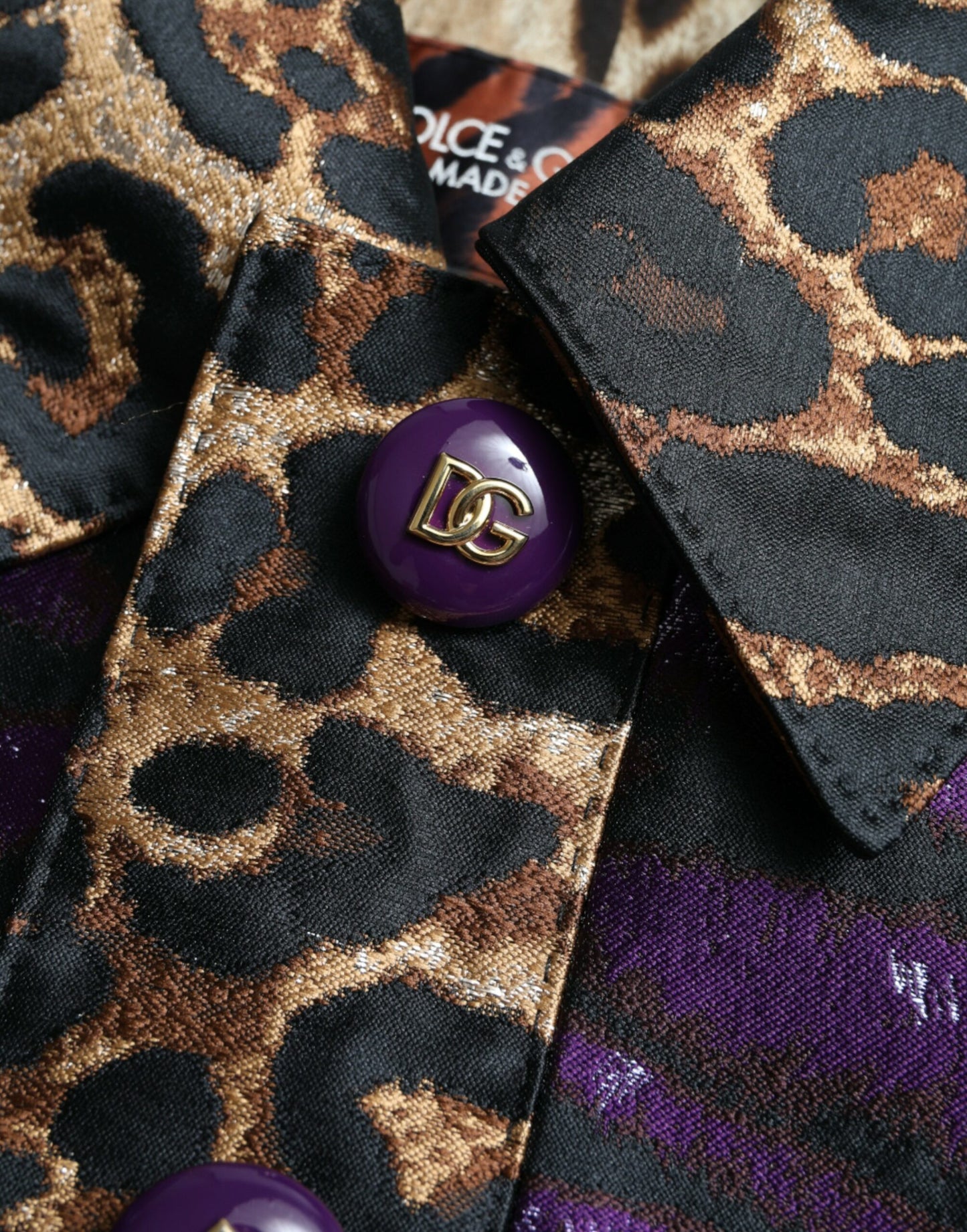 Dolce &amp; Gabbana Exquisite tiger motif jacquard trench