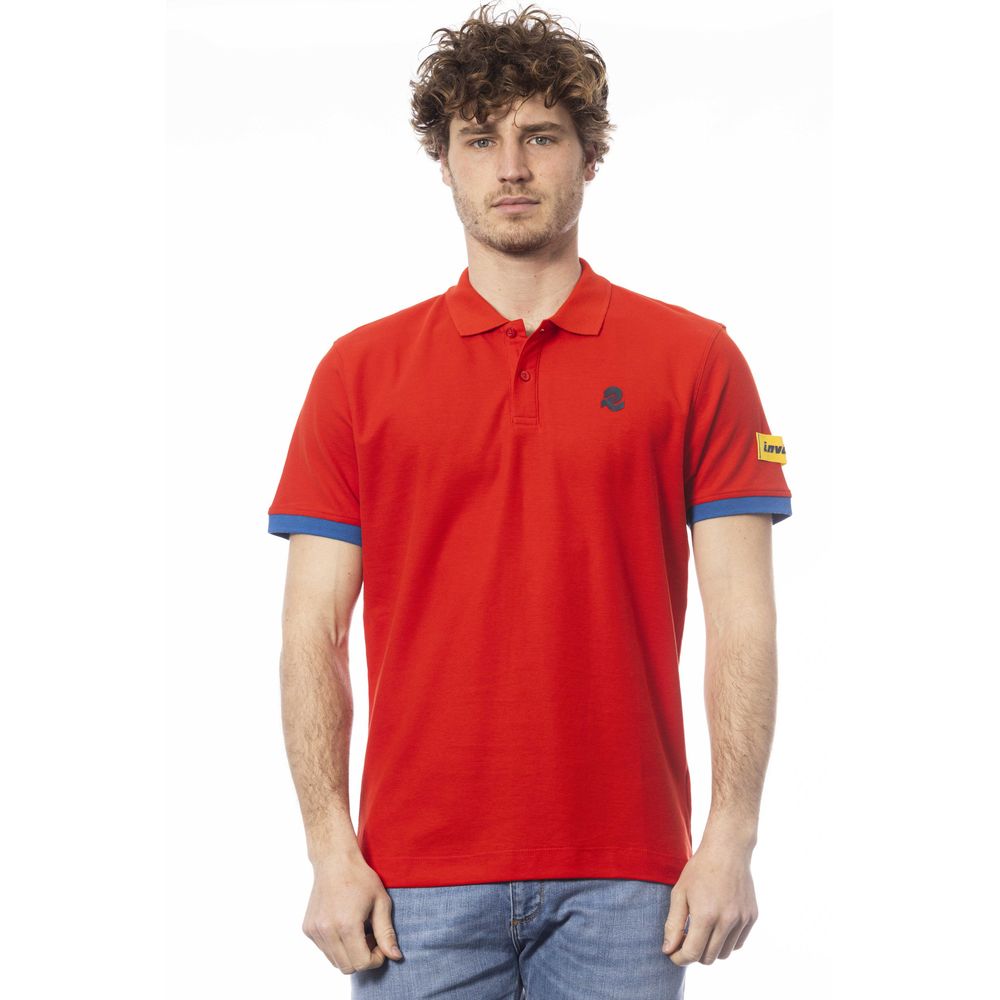 Invicta Red Cotton Polo Shirt for Men