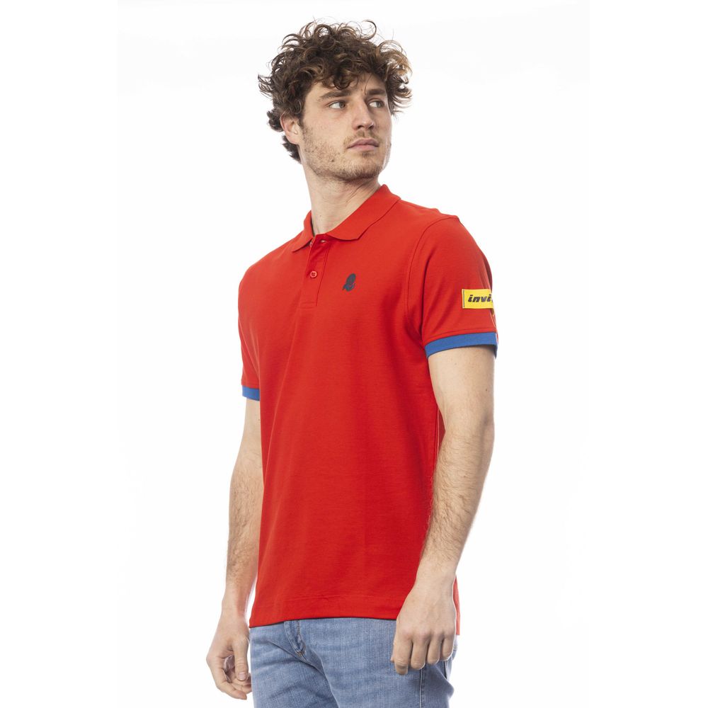 Invicta Red Cotton Polo Shirt for Men