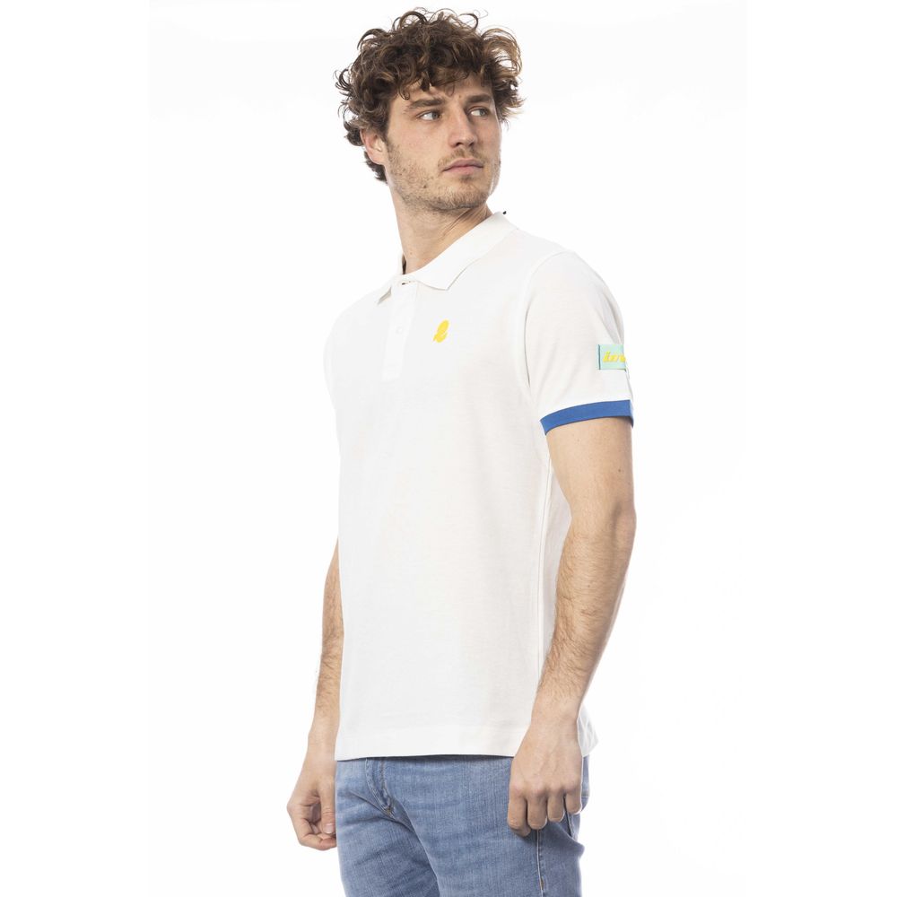 Invicta White Cotton Polo Shirt for Men