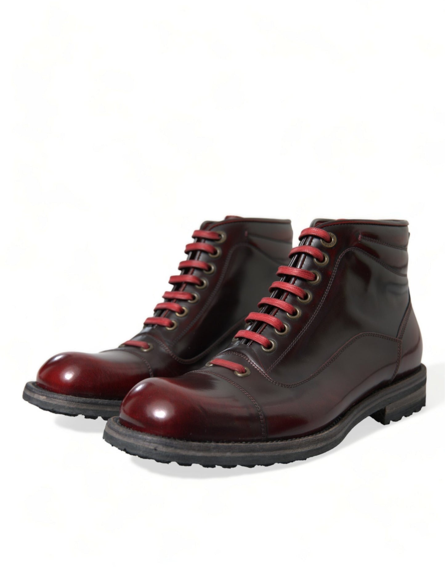 Dolce &amp; Gabbana Dapper Two-Tone Leather Ankle Boots