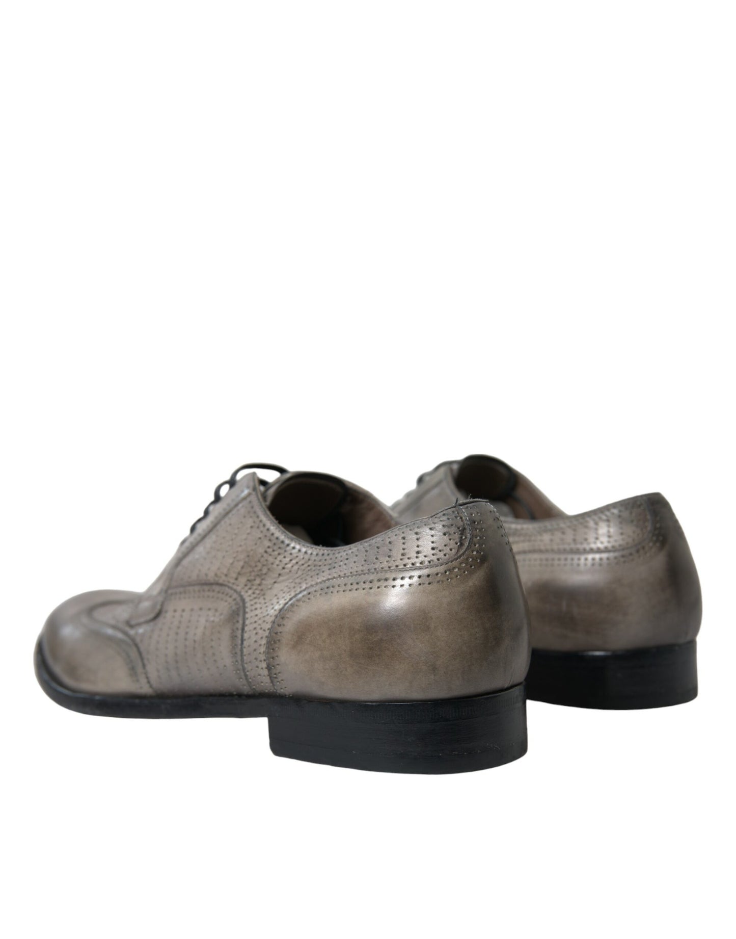 Dolce &amp; Gabbana Elegant Derby Lace-Up Shoes in Calfskin