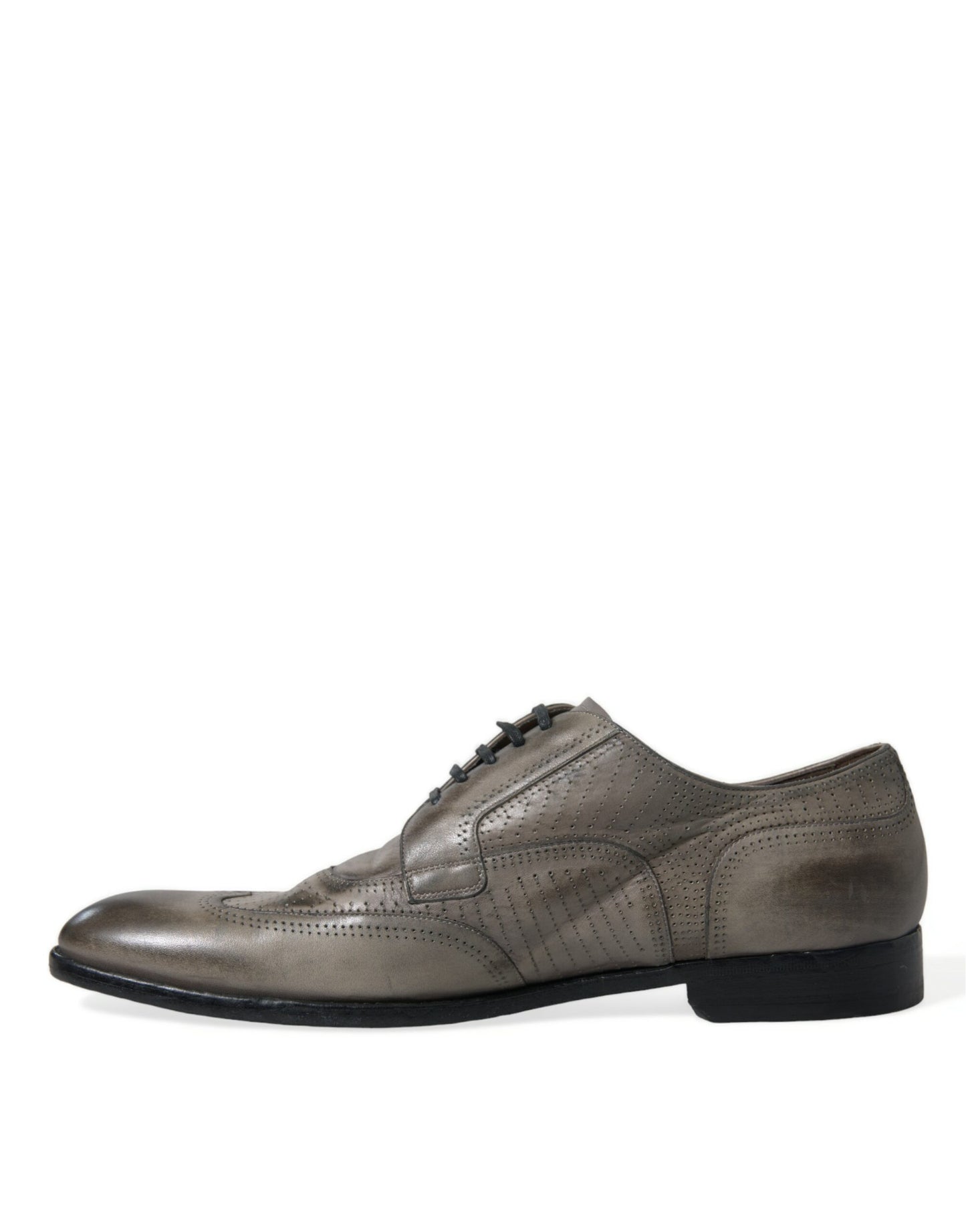 Dolce &amp; Gabbana Elegant Derby Lace-Up Shoes in Calfskin