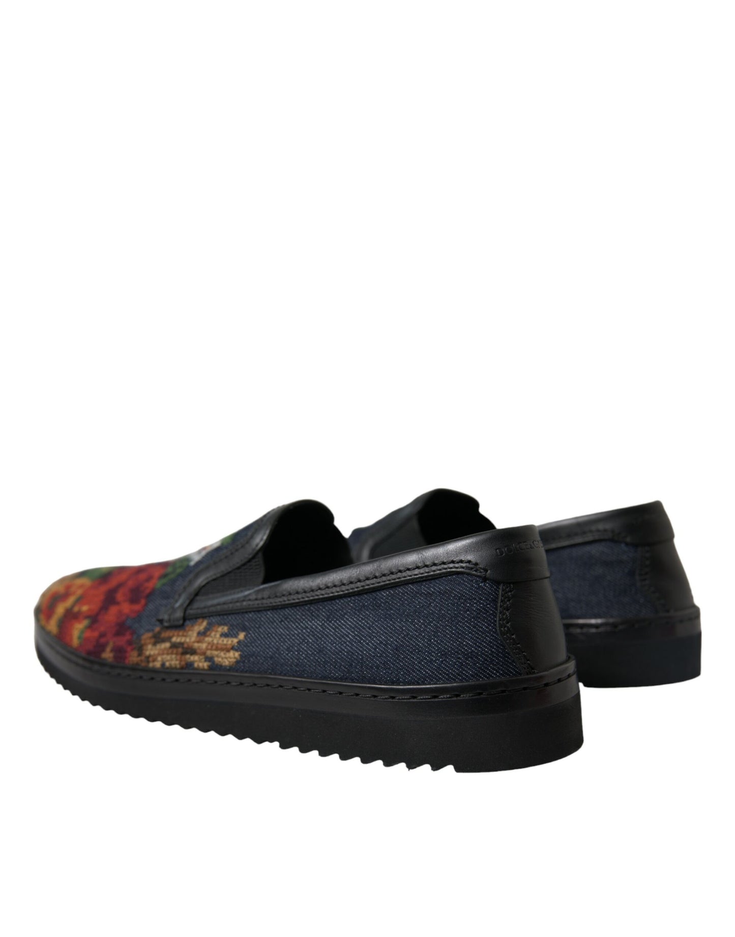 Dolce &amp; Gabbana Elegant Multicolor Loafers with Floral Pattern