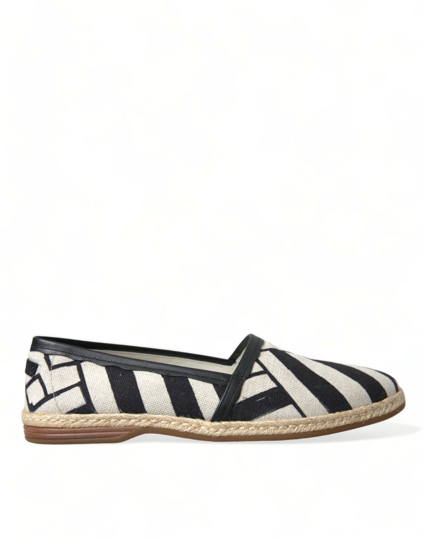 Dolce & Gabbana Schicke Espadrilles aus gestreiftem Canvas