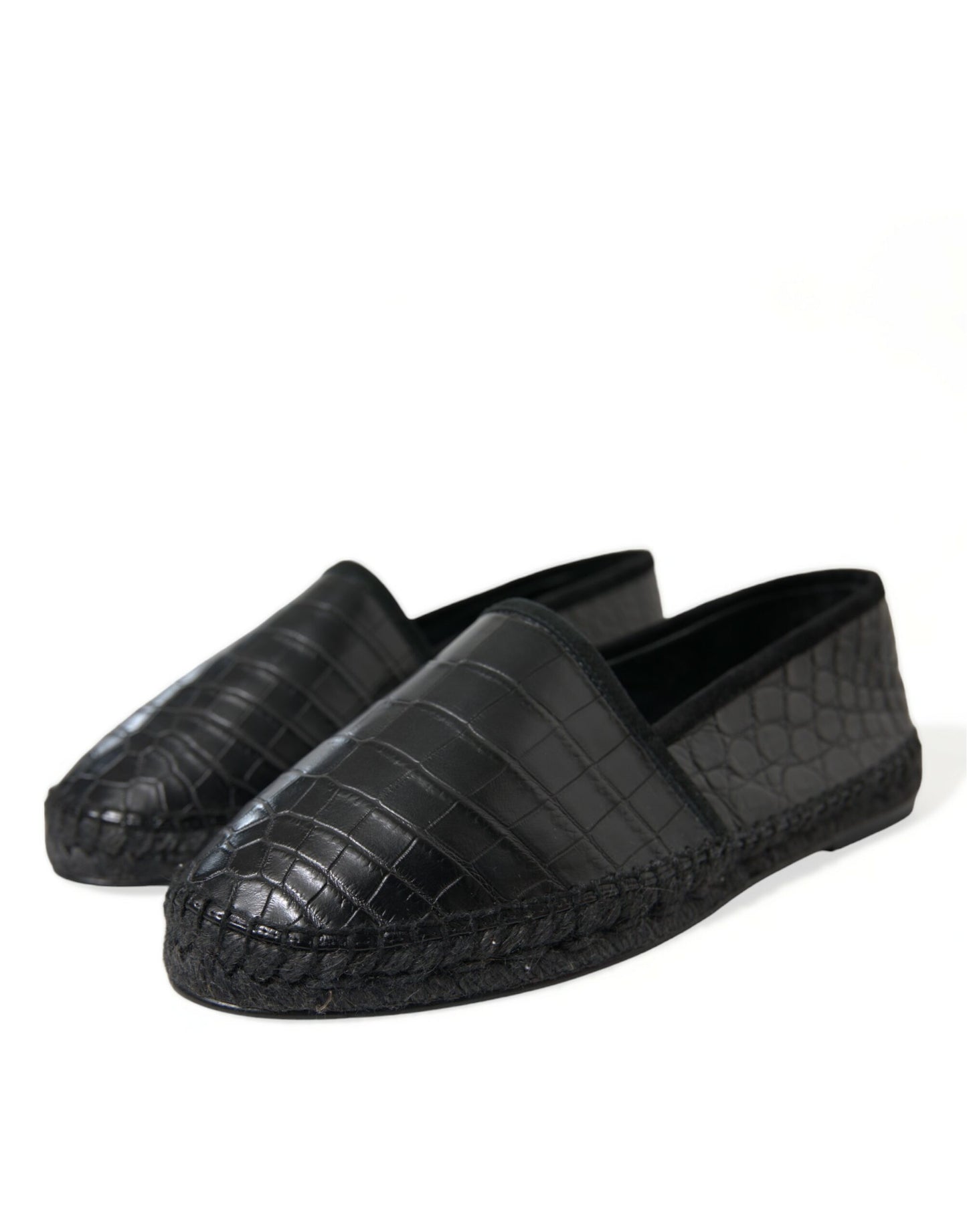 Dolce &amp; Gabbana Exotic espadrilles in black leather