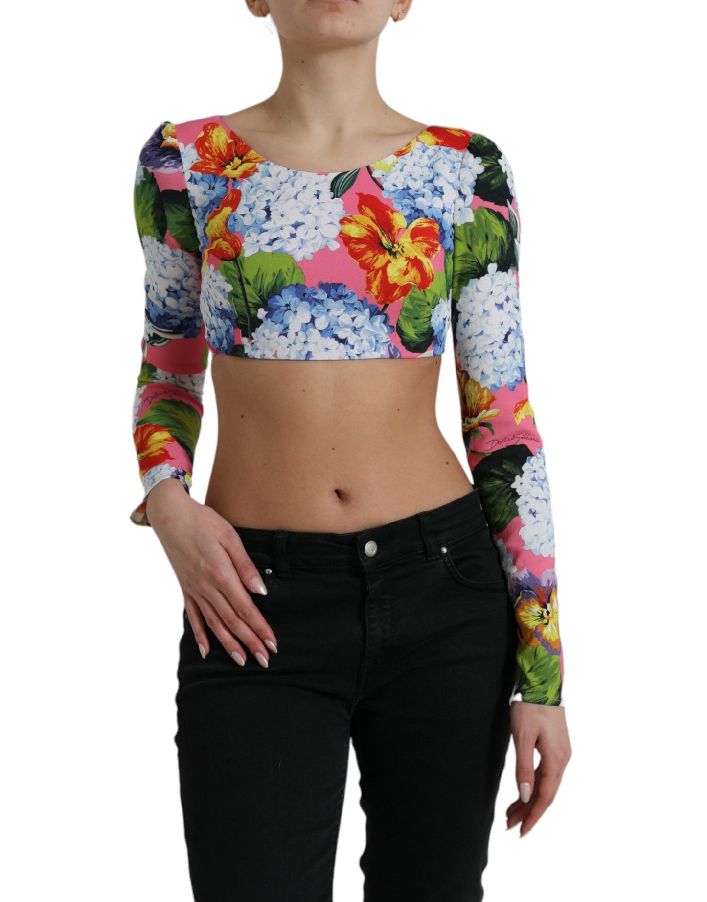 Dolce &amp; Gabbana Floral Elegance Crop Top