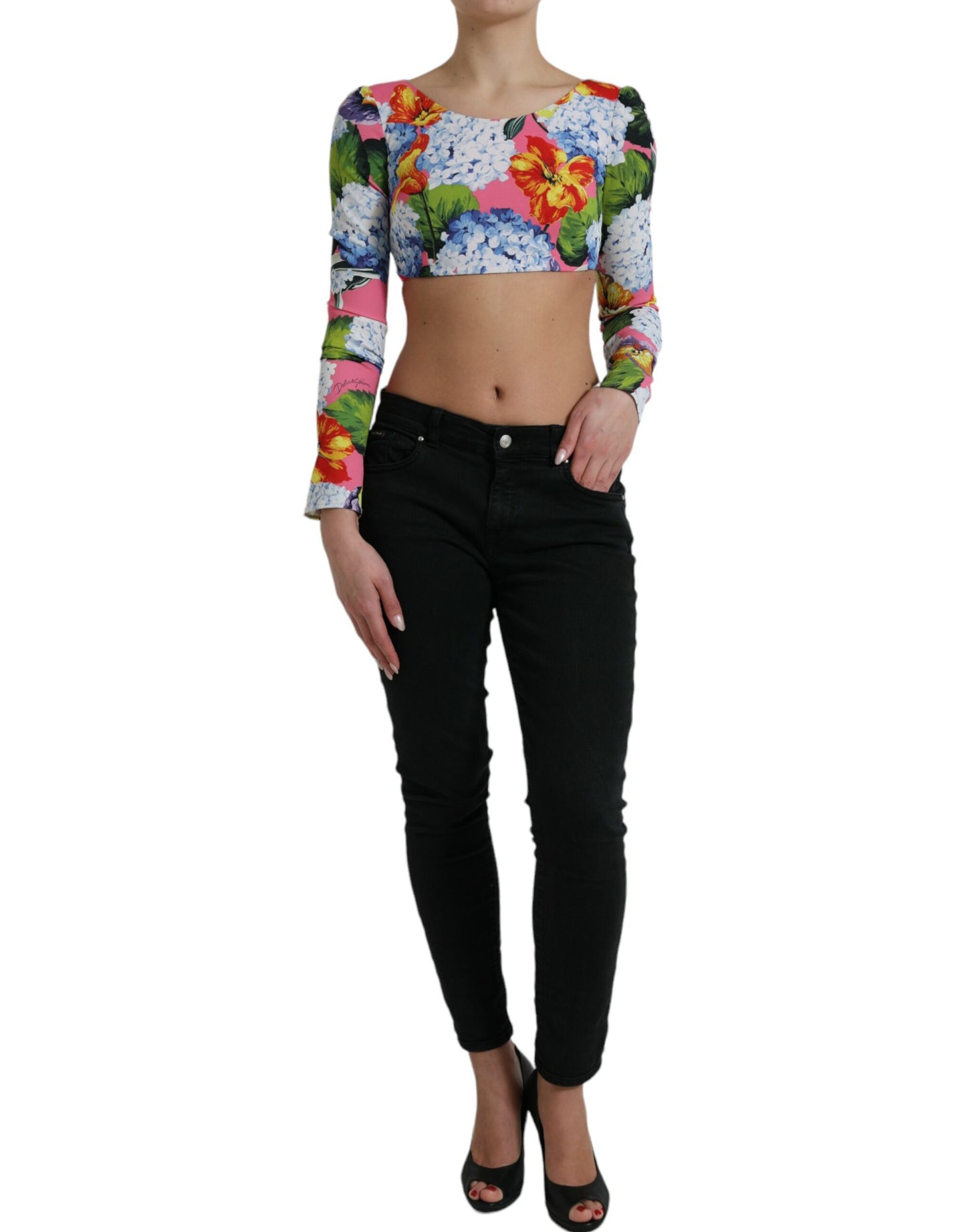 Dolce &amp; Gabbana Floral Elegance Crop Top