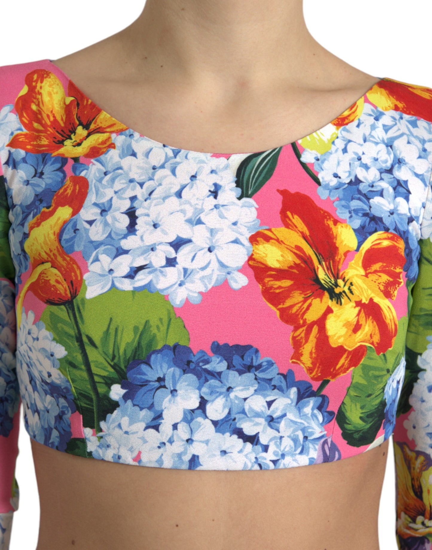 Dolce &amp; Gabbana Floral Elegance Crop Top