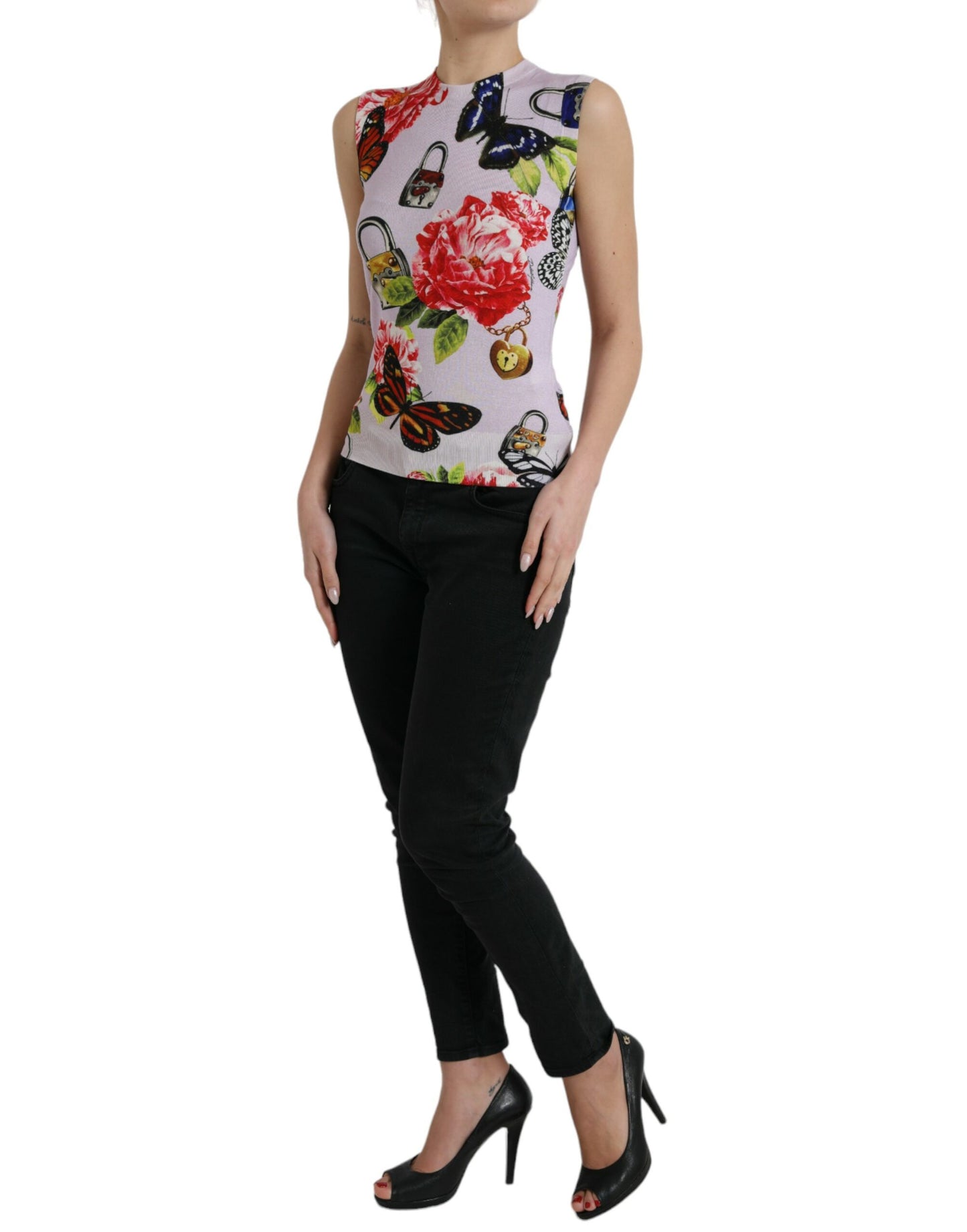 Dolce &amp; Gabbana Elegant tank top made of a cashmere-silk blend