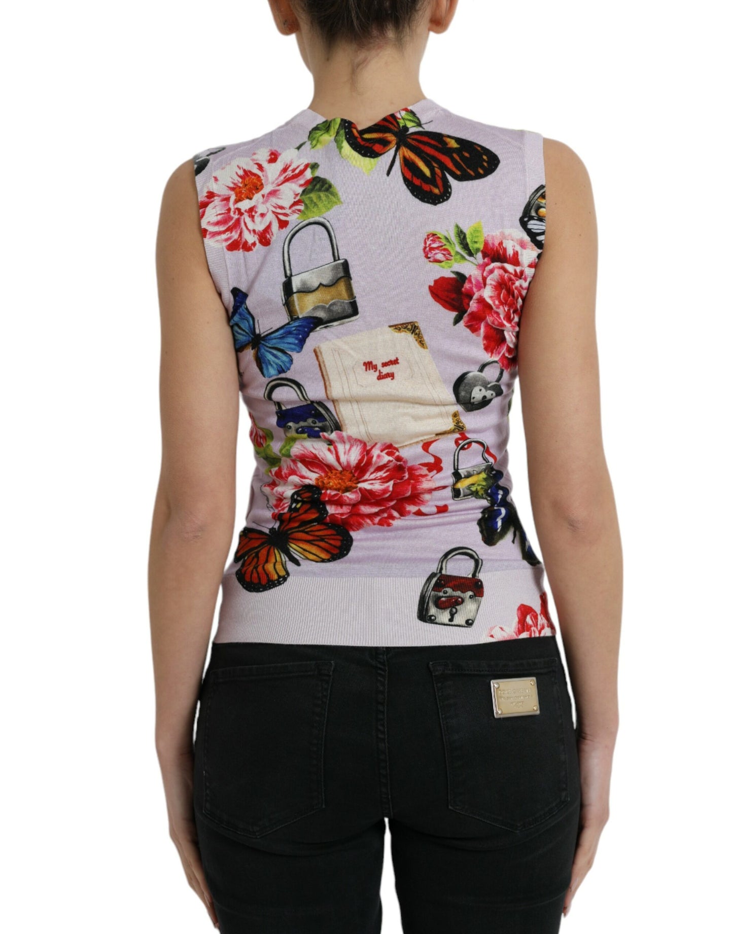 Dolce &amp; Gabbana Elegant tank top made of a cashmere-silk blend