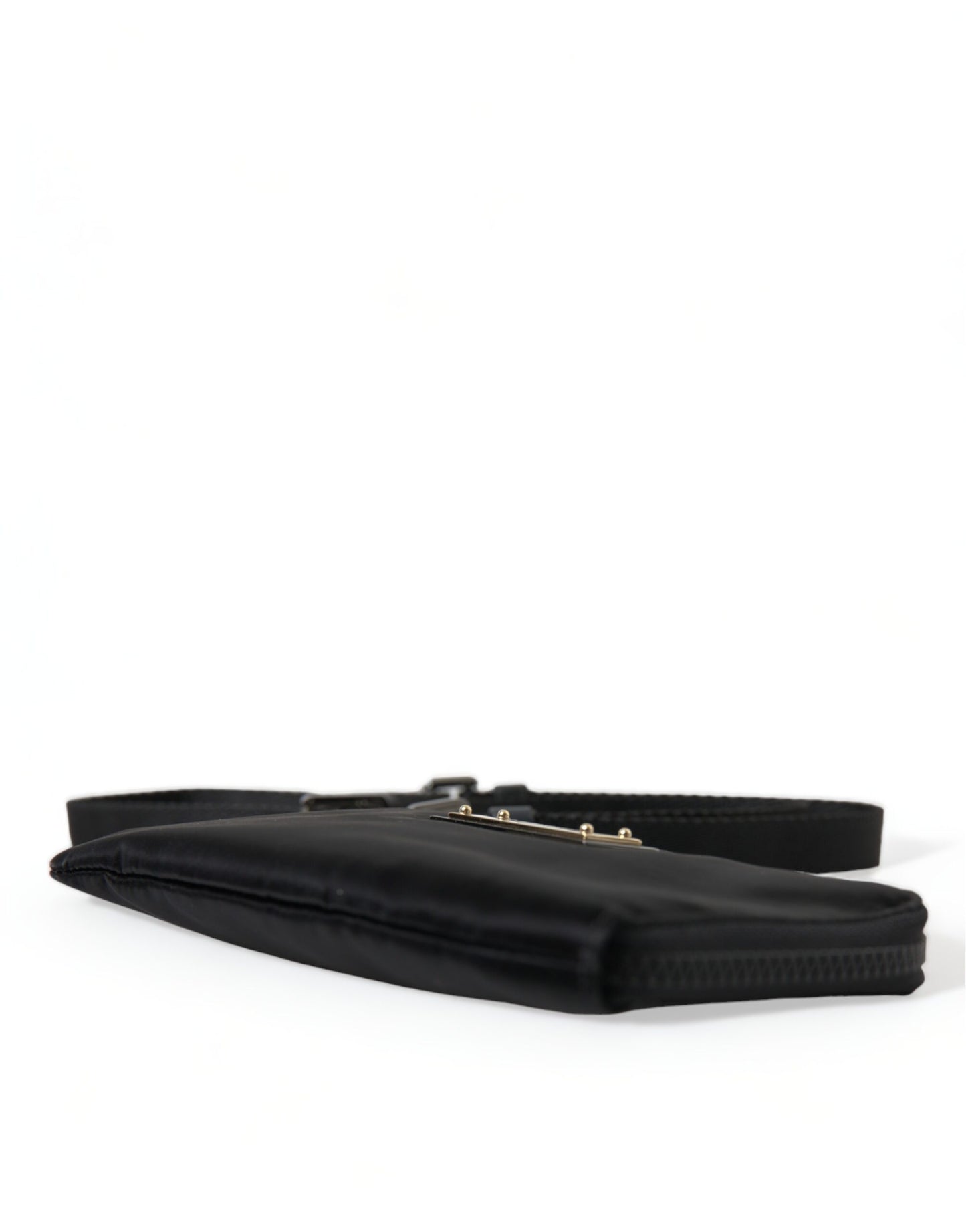 Dolce &amp; Gabbana Elegant case in black nylon and leather