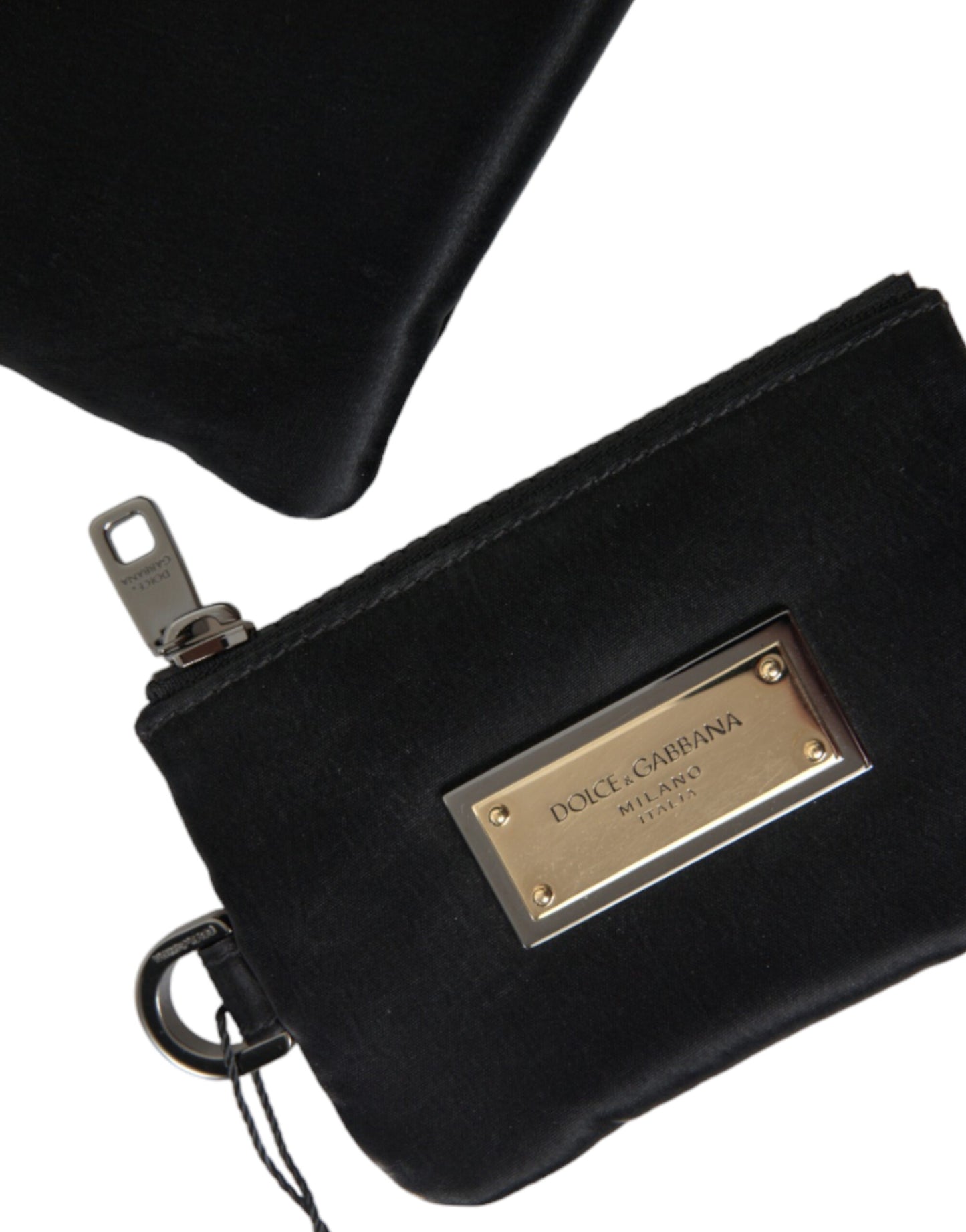 Dolce &amp; Gabbana Elegant case in black nylon and leather