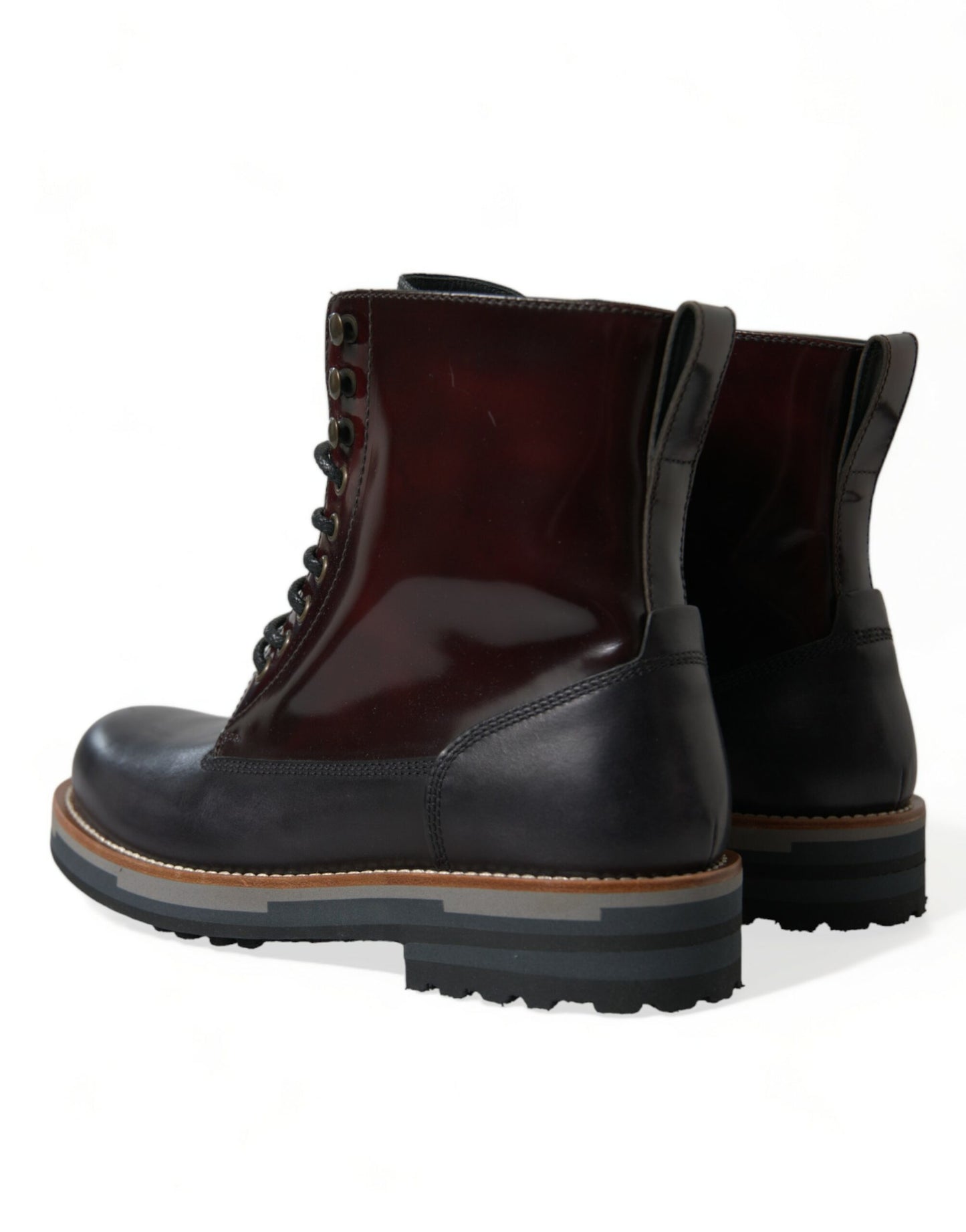 Dolce &amp; Gabbana Elegant two-tone leather boots