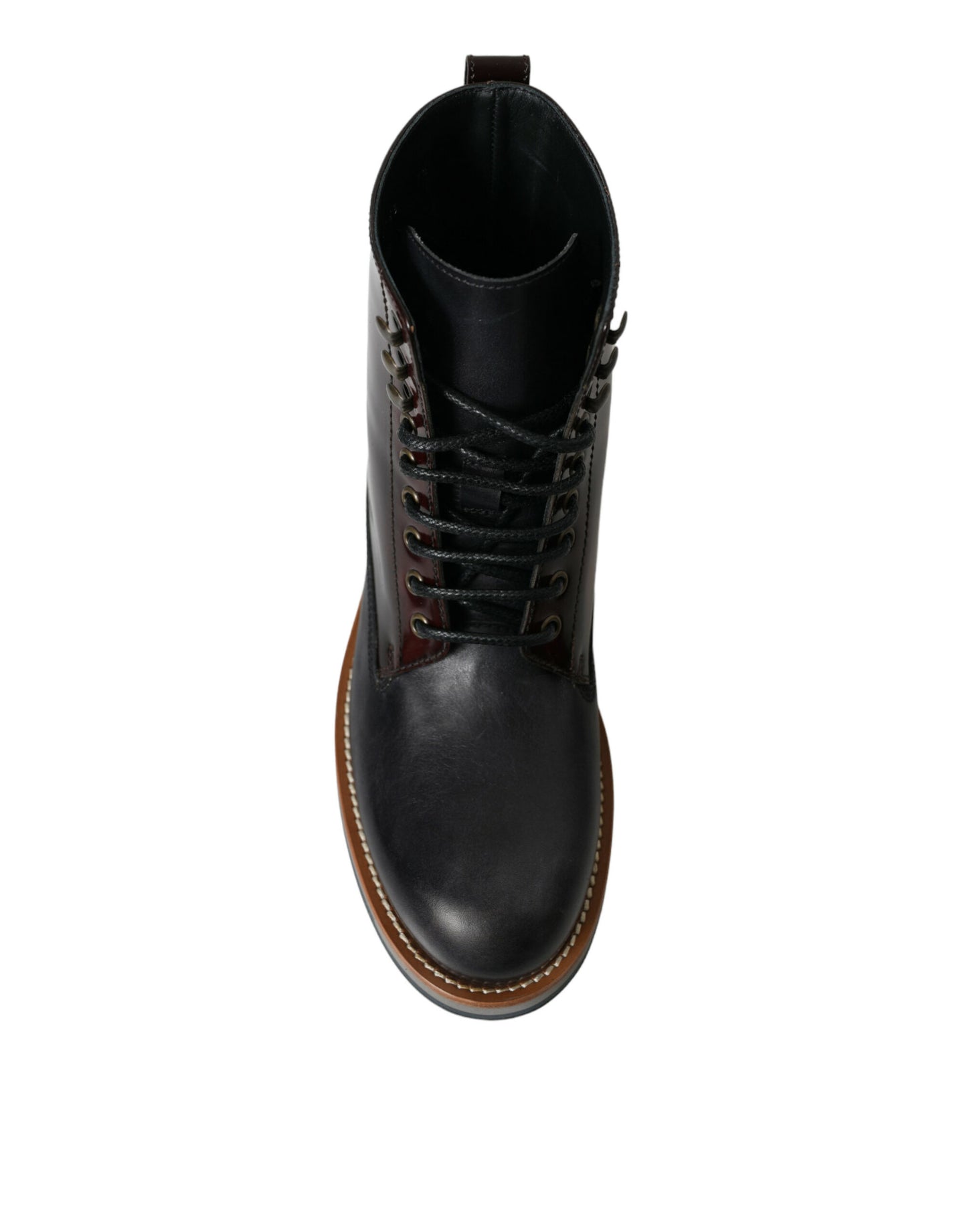 Dolce &amp; Gabbana Elegant two-tone leather boots