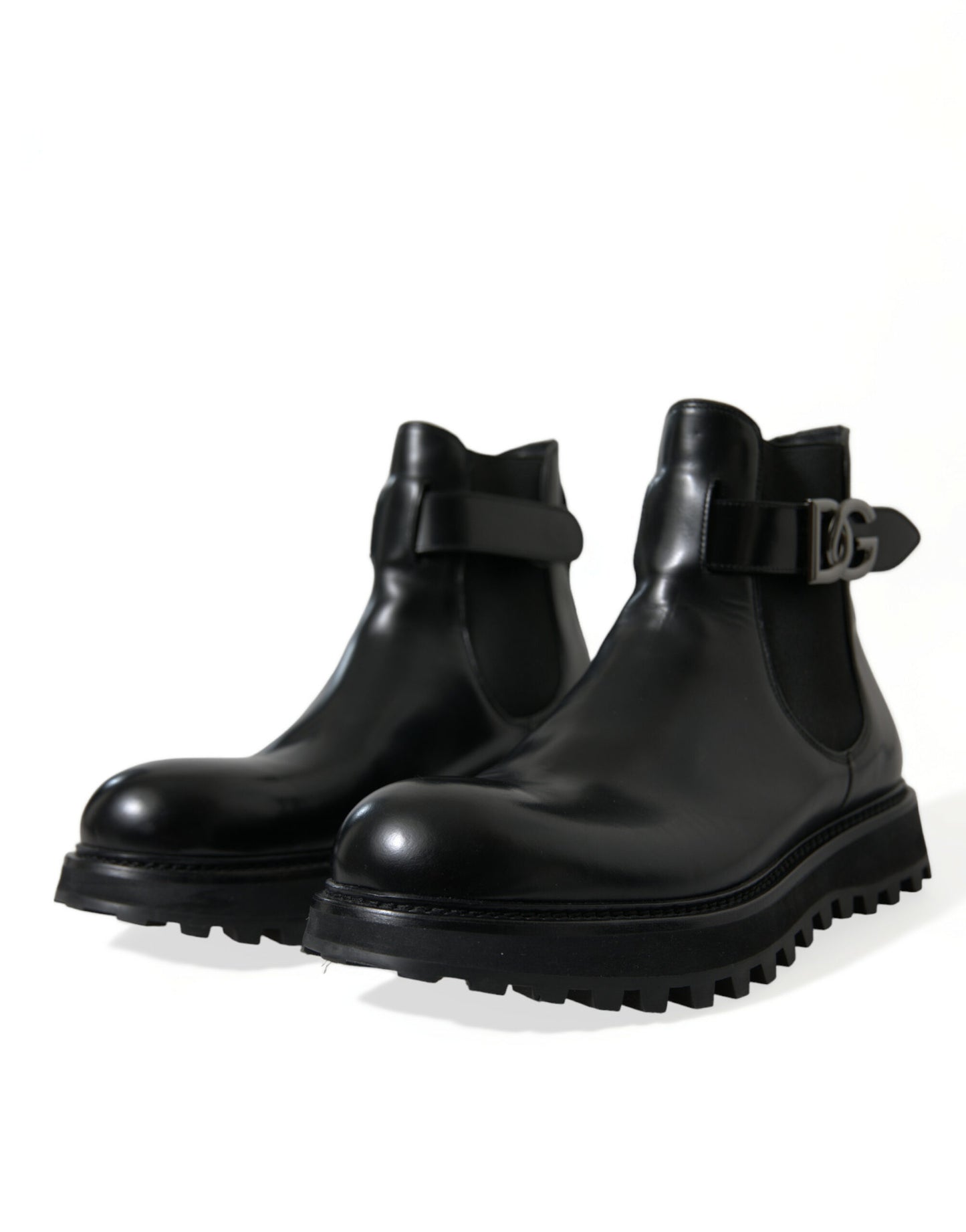 Dolce &amp; Gabbana Elegant Chelsea boots in black calf leather