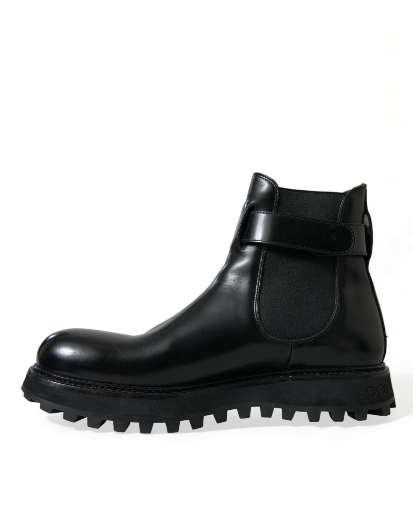 Dolce &amp; Gabbana Elegant Chelsea boots in black calf leather