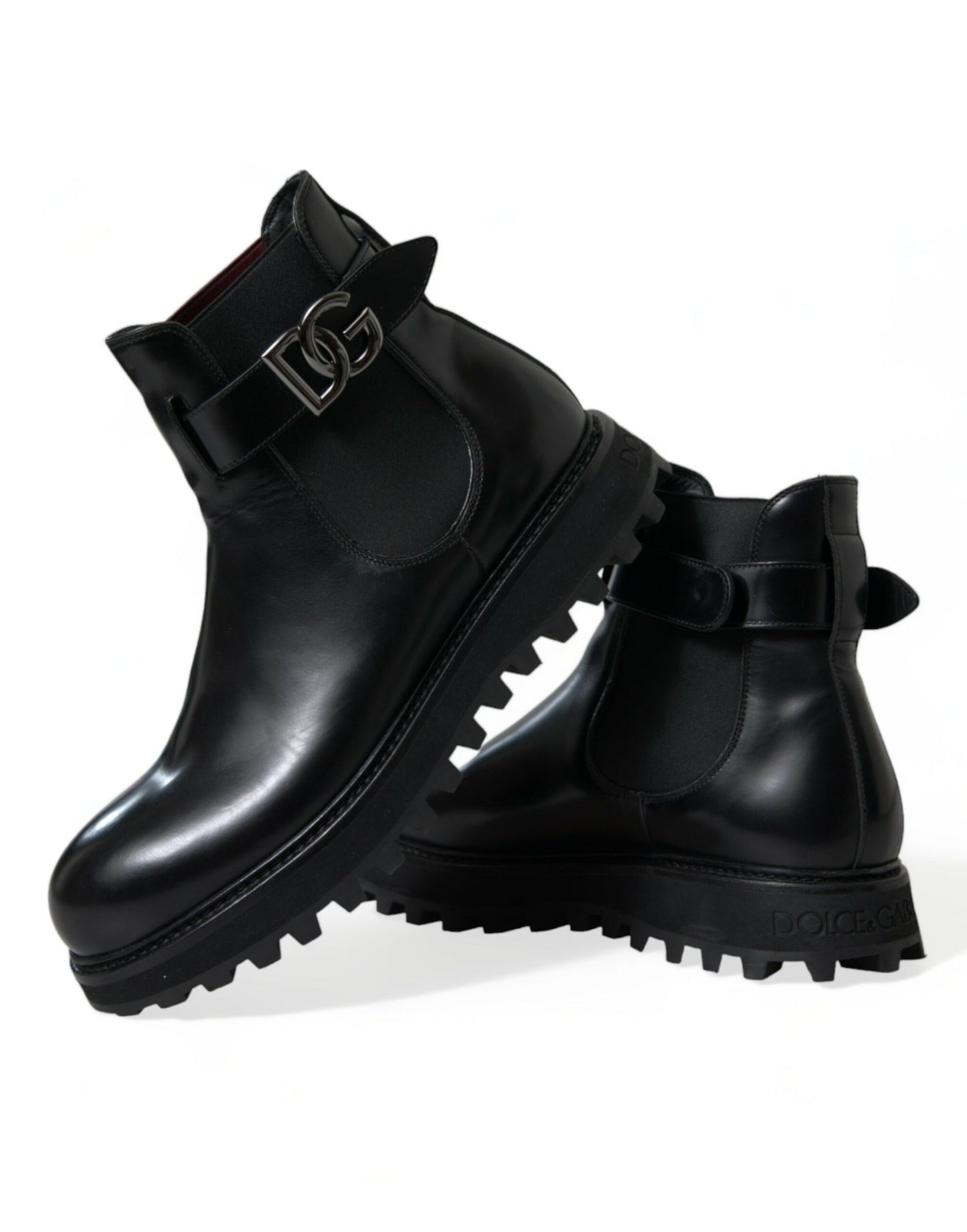 Dolce &amp; Gabbana Elegant Chelsea boots in black calf leather