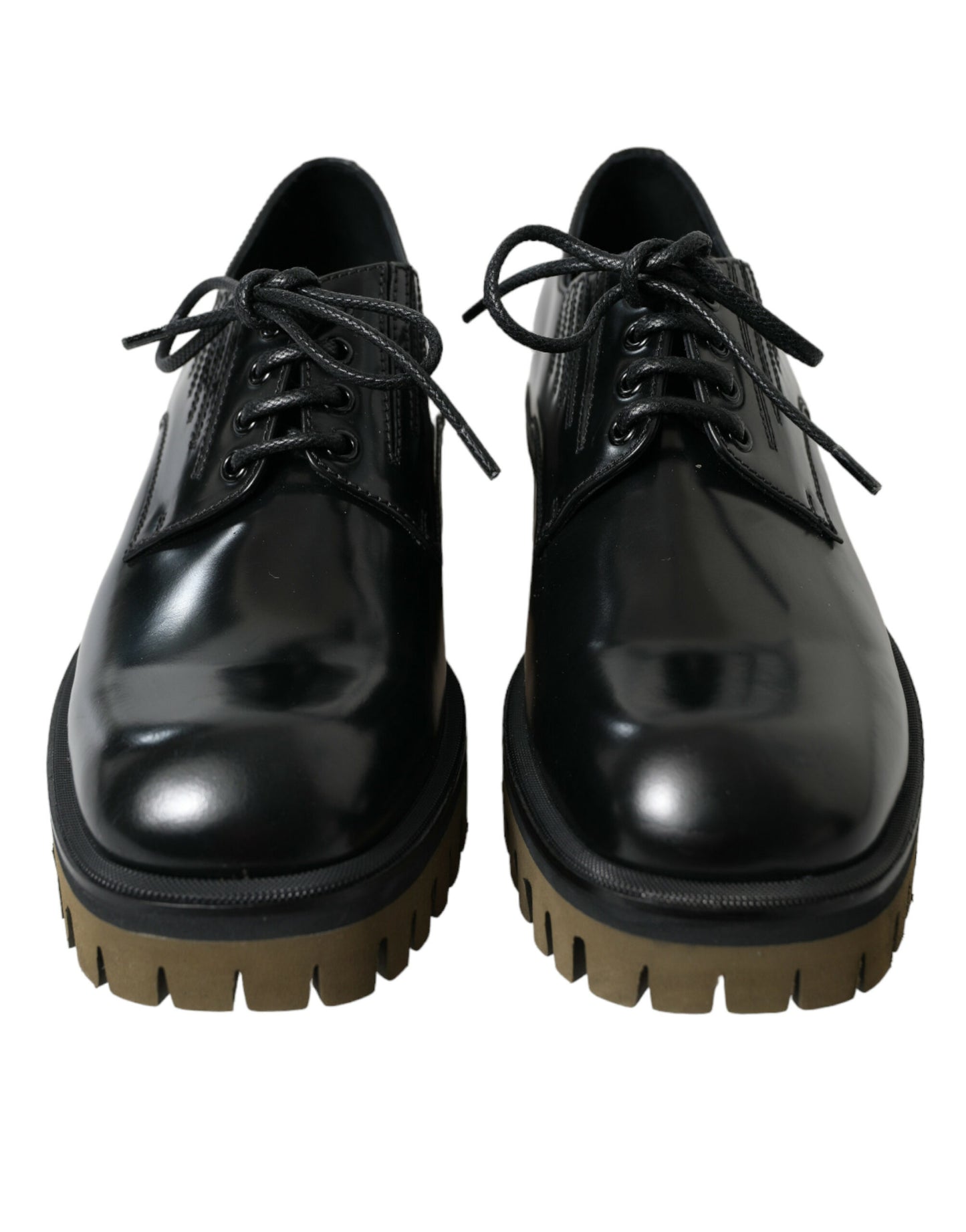 Dolce &amp; Gabbana Elegant Derby Shoes in Black Leather