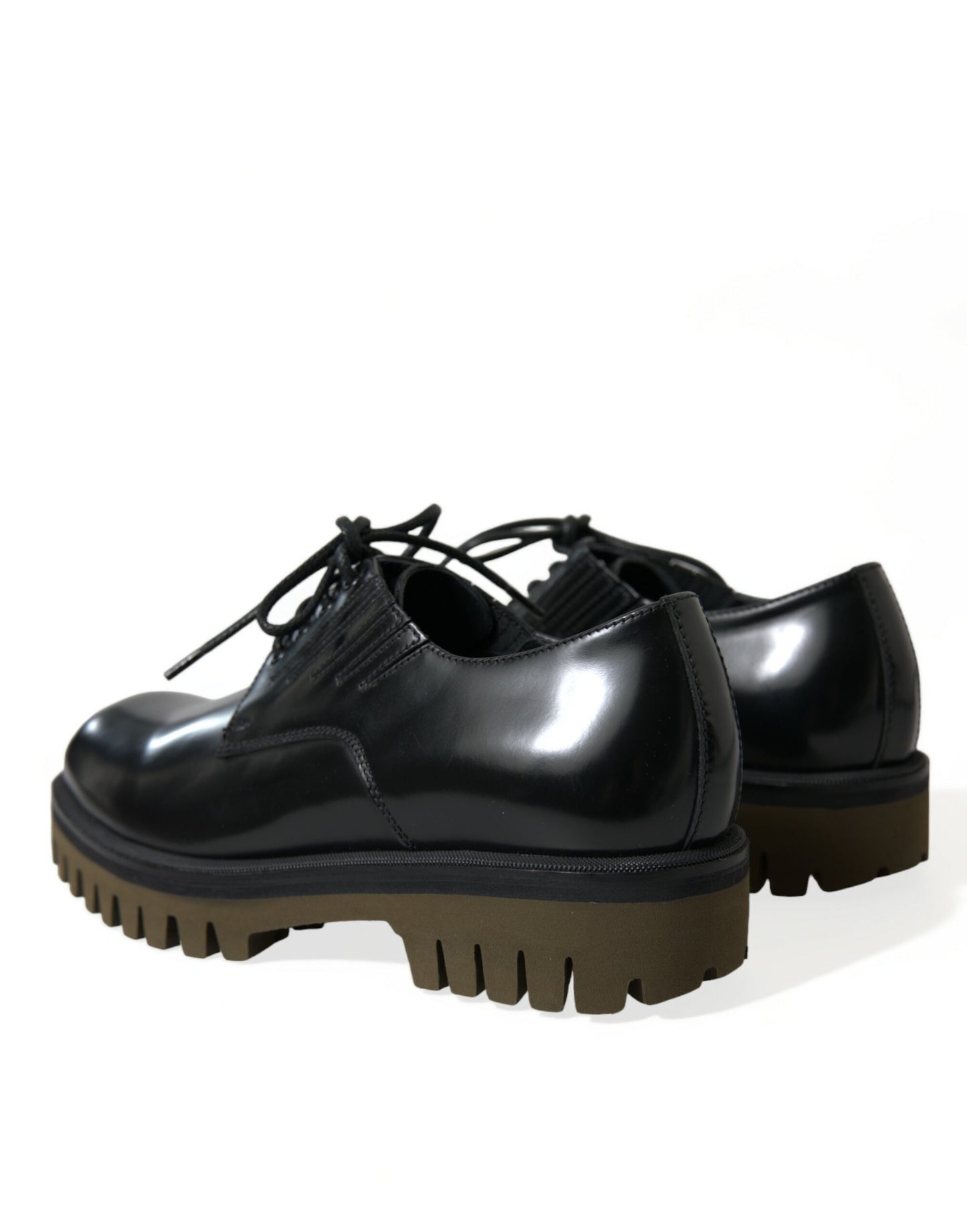 Dolce &amp; Gabbana Elegant Derby Shoes in Black Leather