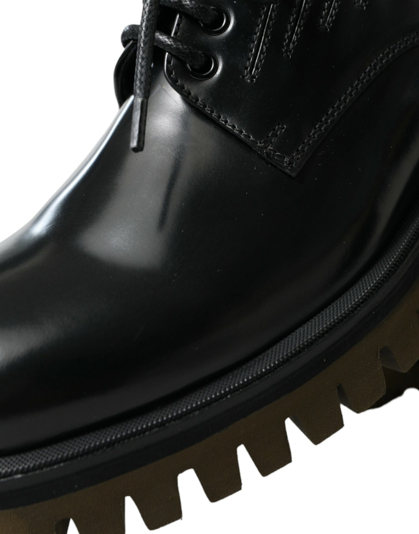 Dolce &amp; Gabbana Elegant Derby Shoes in Black Leather