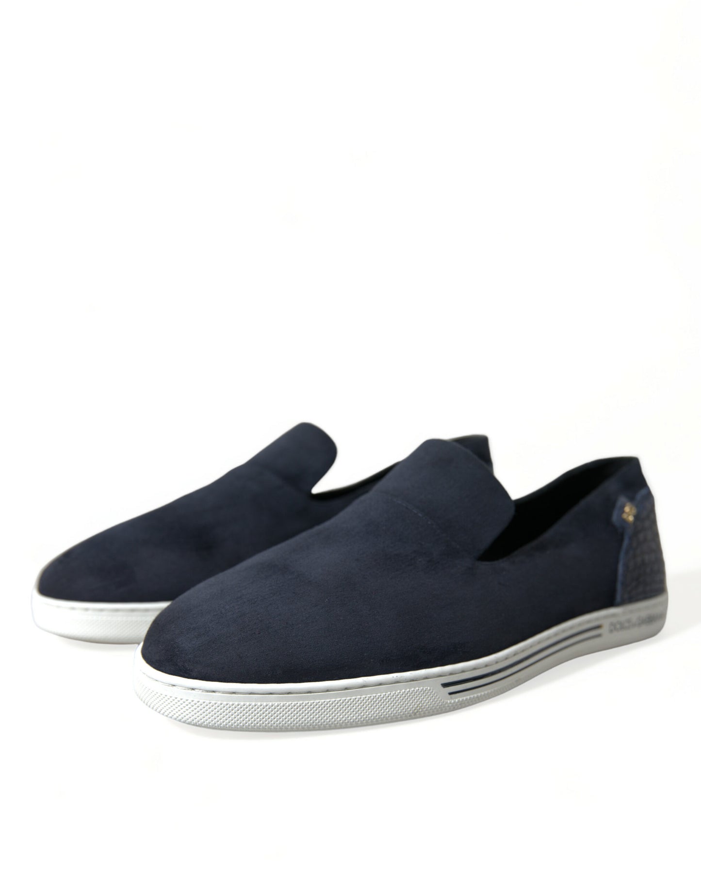 Dolce &amp; Gabbana Elegant blue suede loafers