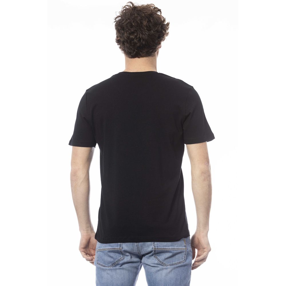 Ungaro Sport Schwarzes Baumwolle Männer T-Shirt