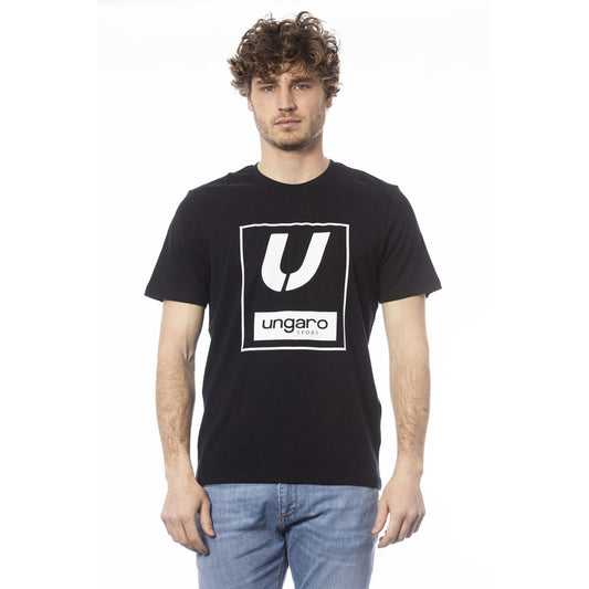 Ungaro Sport Black Cotton Men's T-Shirt