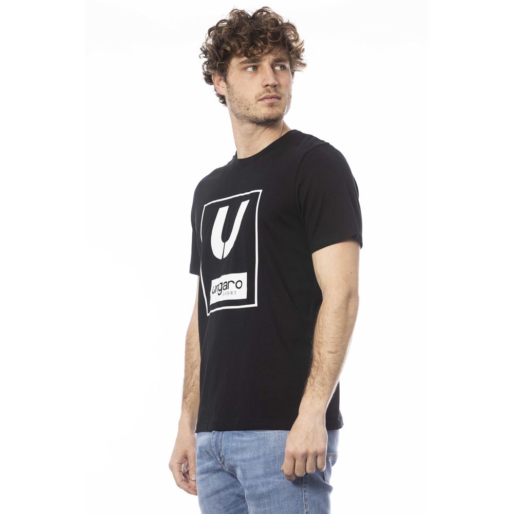 Ungaro Sport Black Cotton Men's T-Shirt