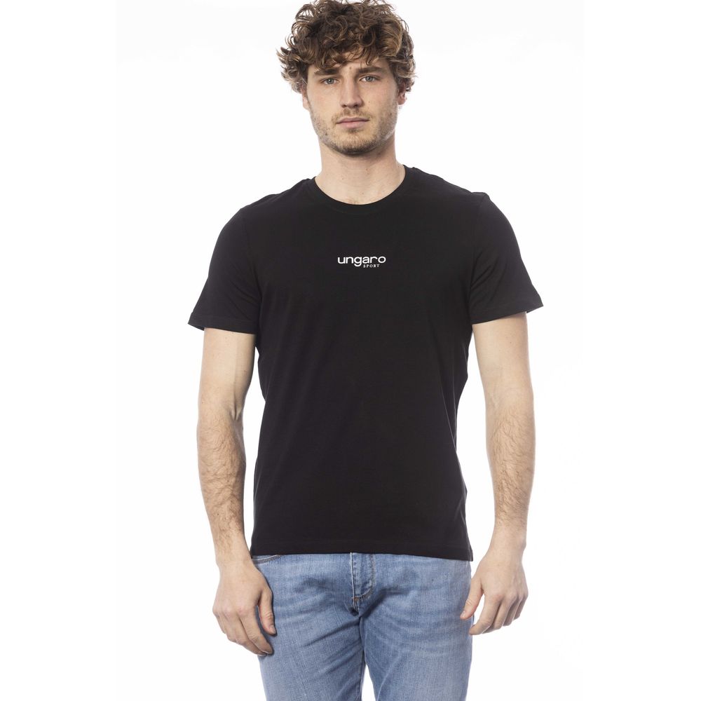 Ungaro Sport Black Cotton Men's T-Shirt