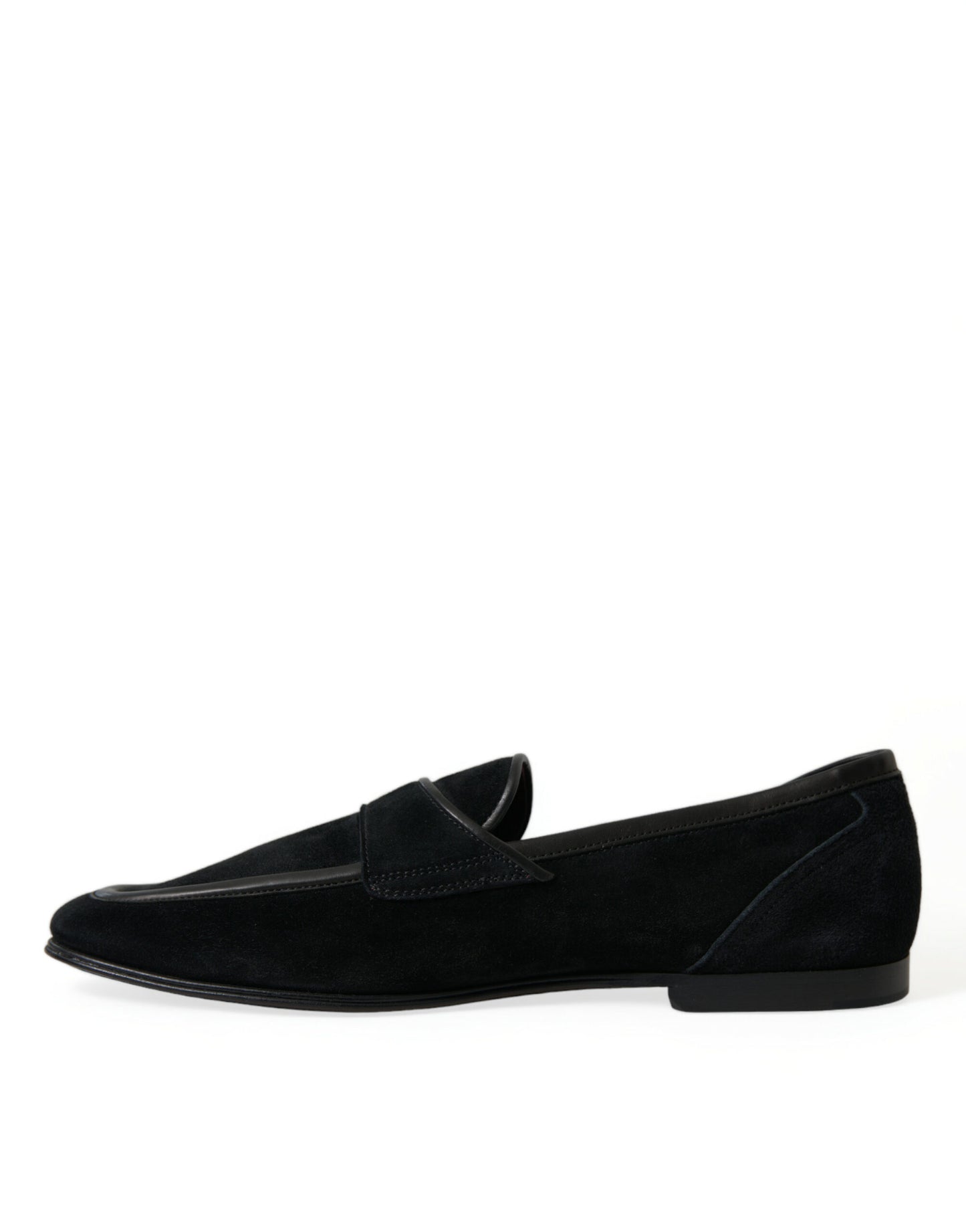 Dolce &amp; Gabbana Elegant Black Velvet Loafers for Men