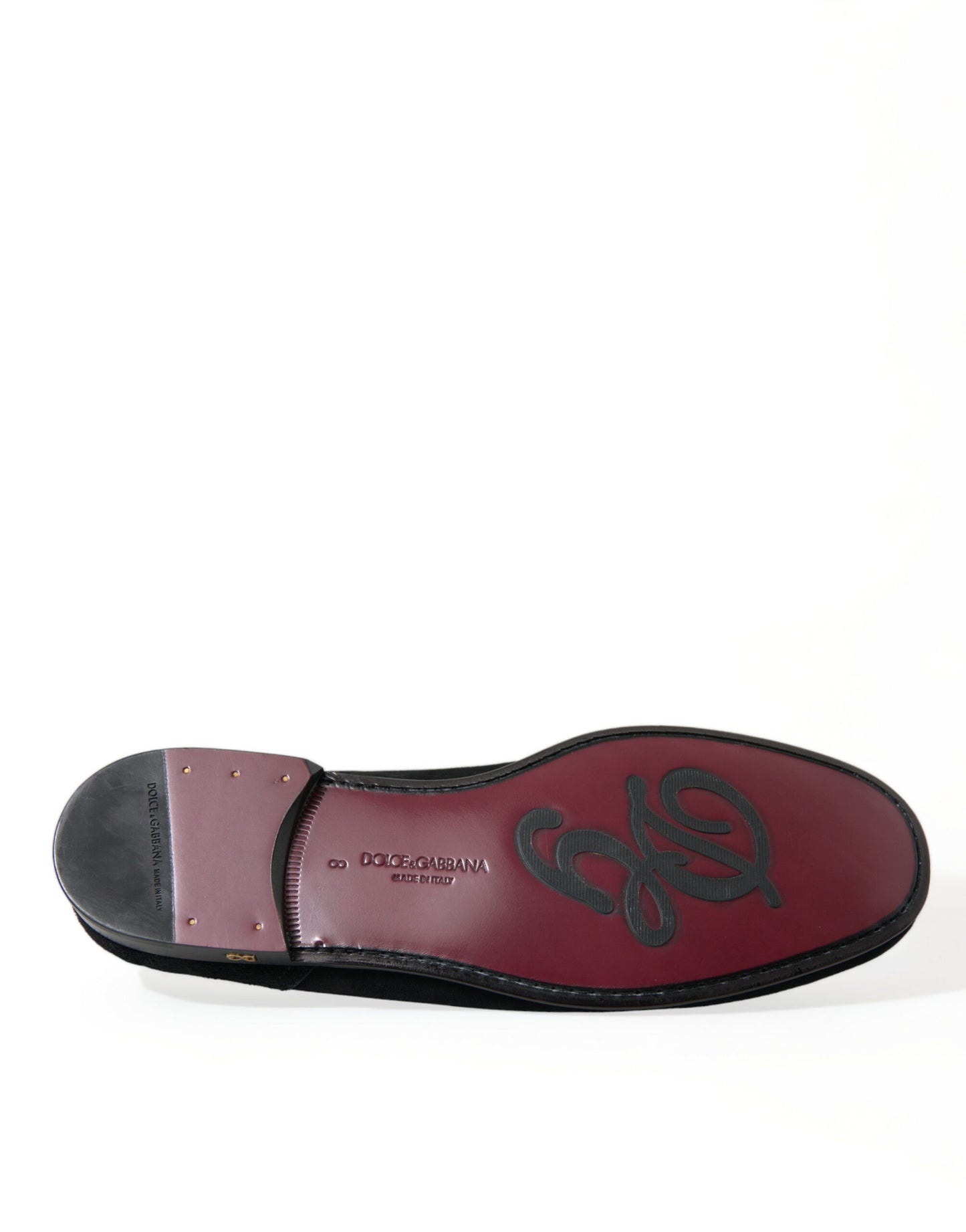 Dolce &amp; Gabbana Elegant Black Velvet Loafers for Men