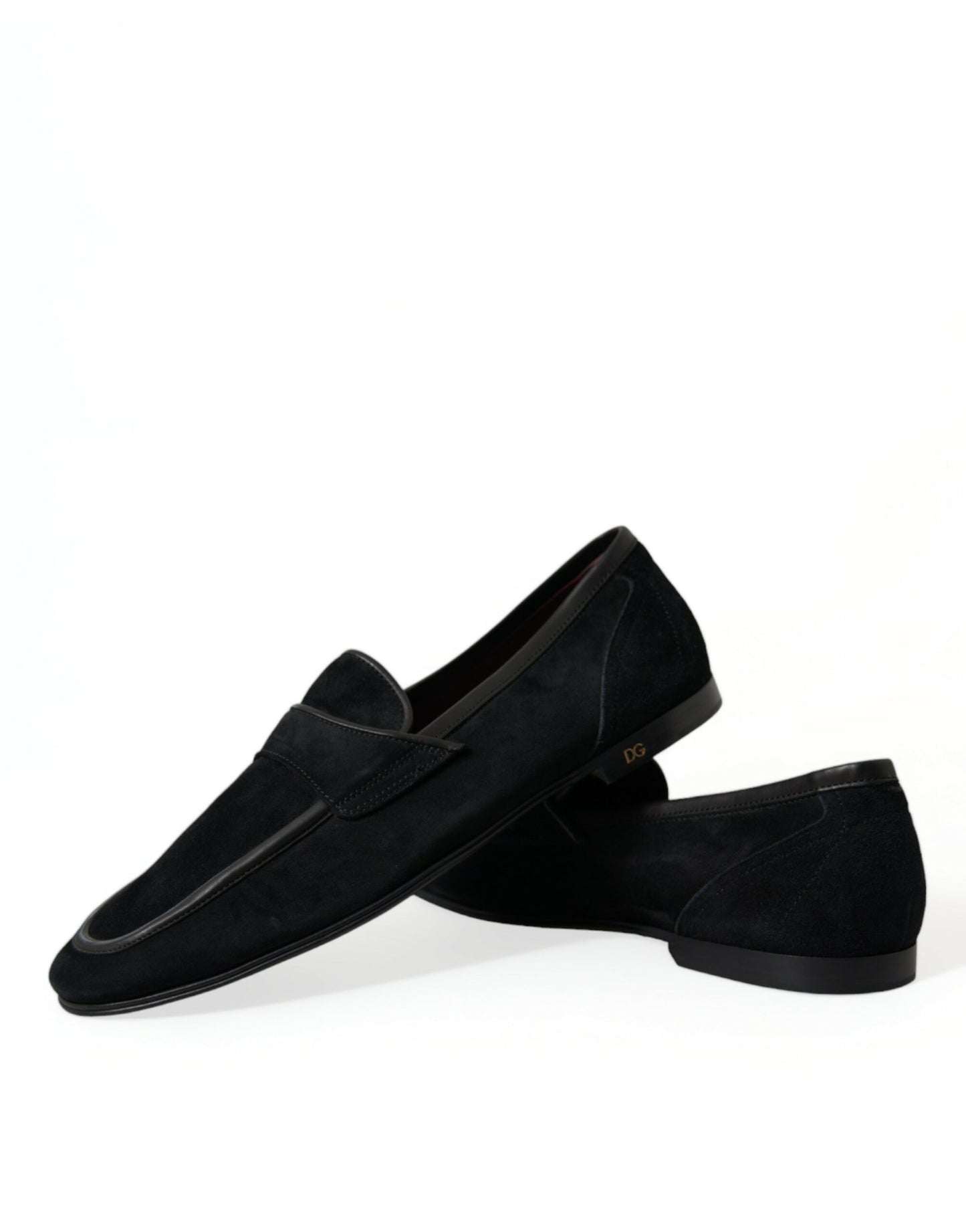 Dolce &amp; Gabbana Elegant Black Velvet Loafers for Men