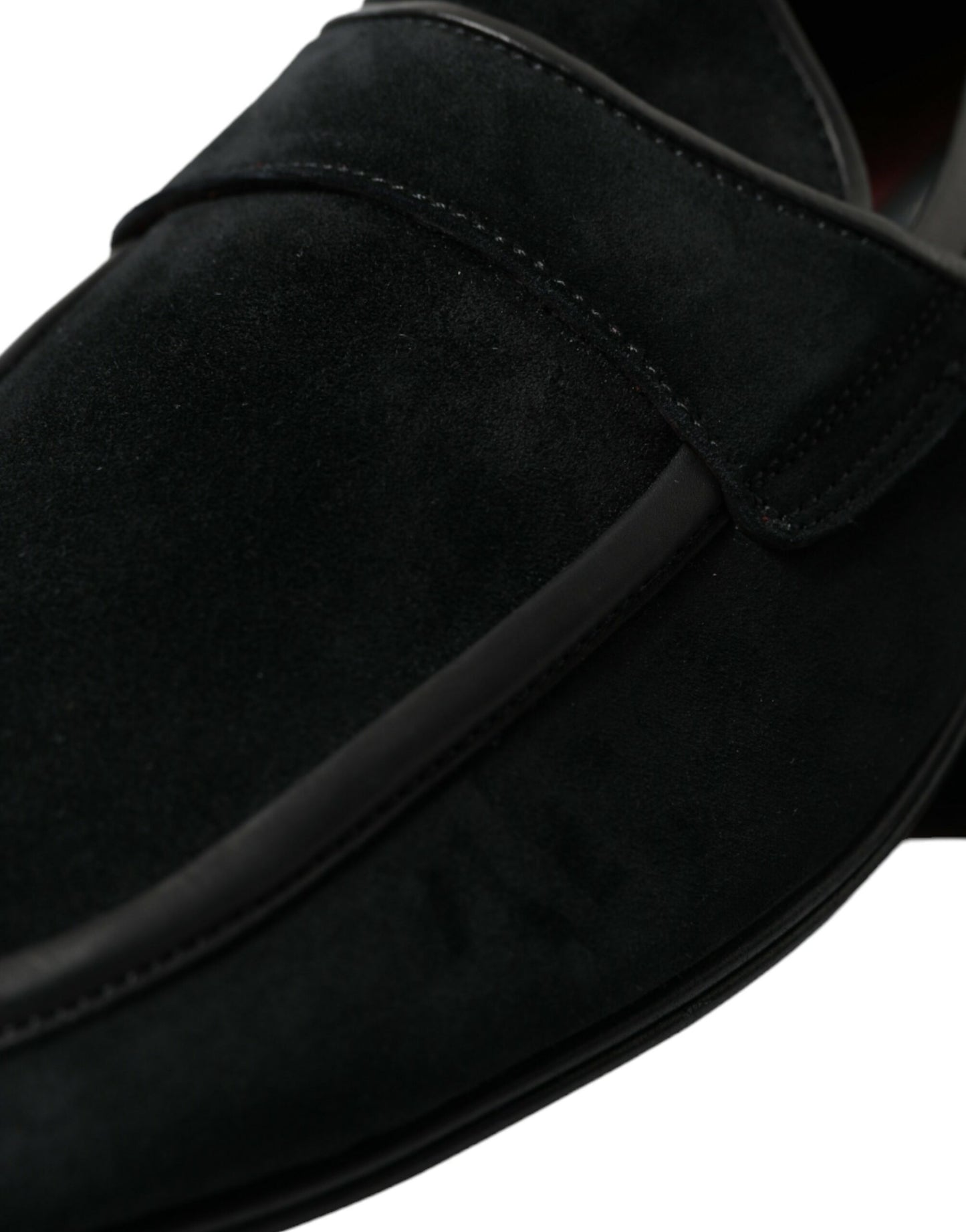 Dolce &amp; Gabbana Elegant Black Velvet Loafers for Men