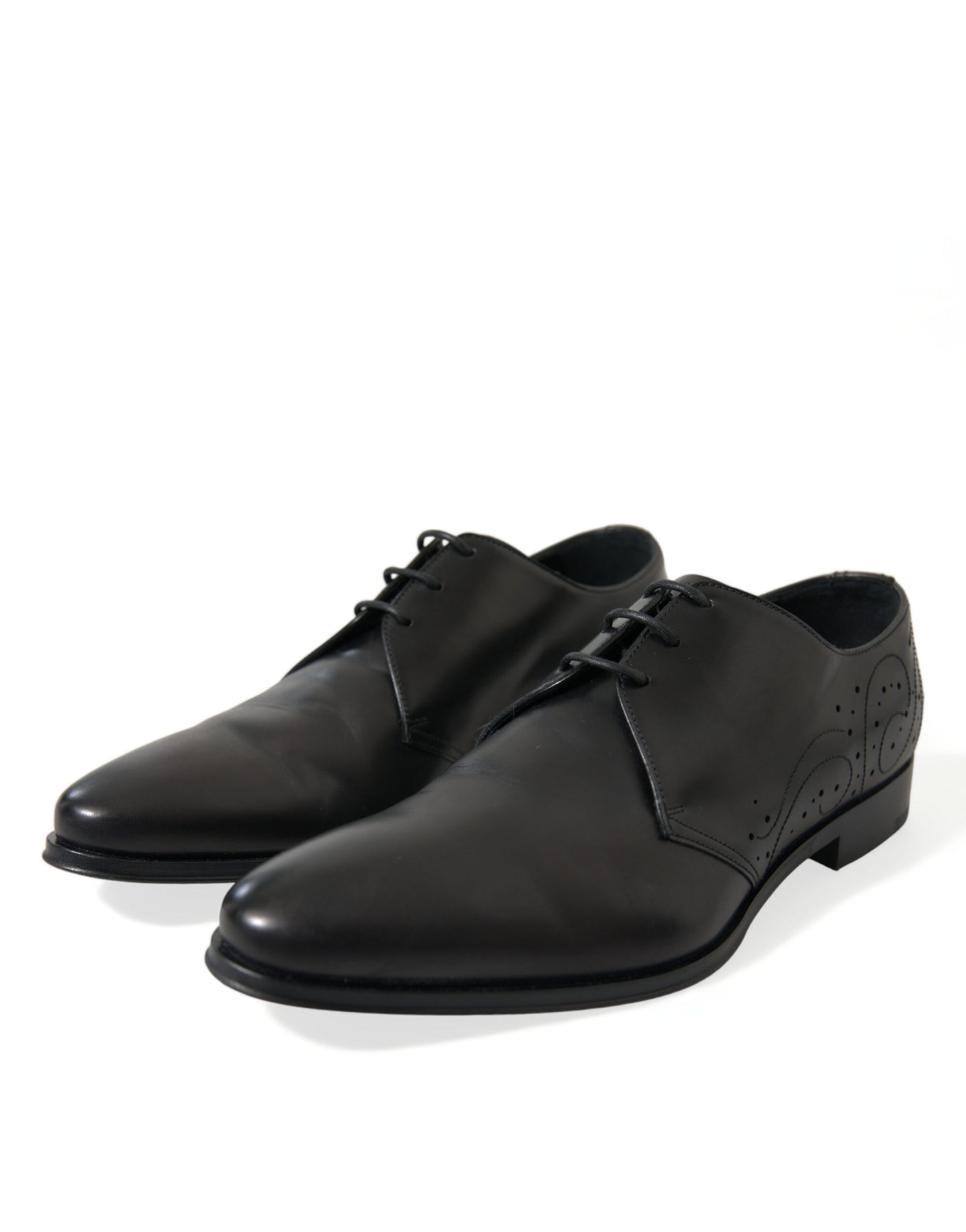 Dolce &amp; Gabbana Elegant Derby Shoes in Black Leather