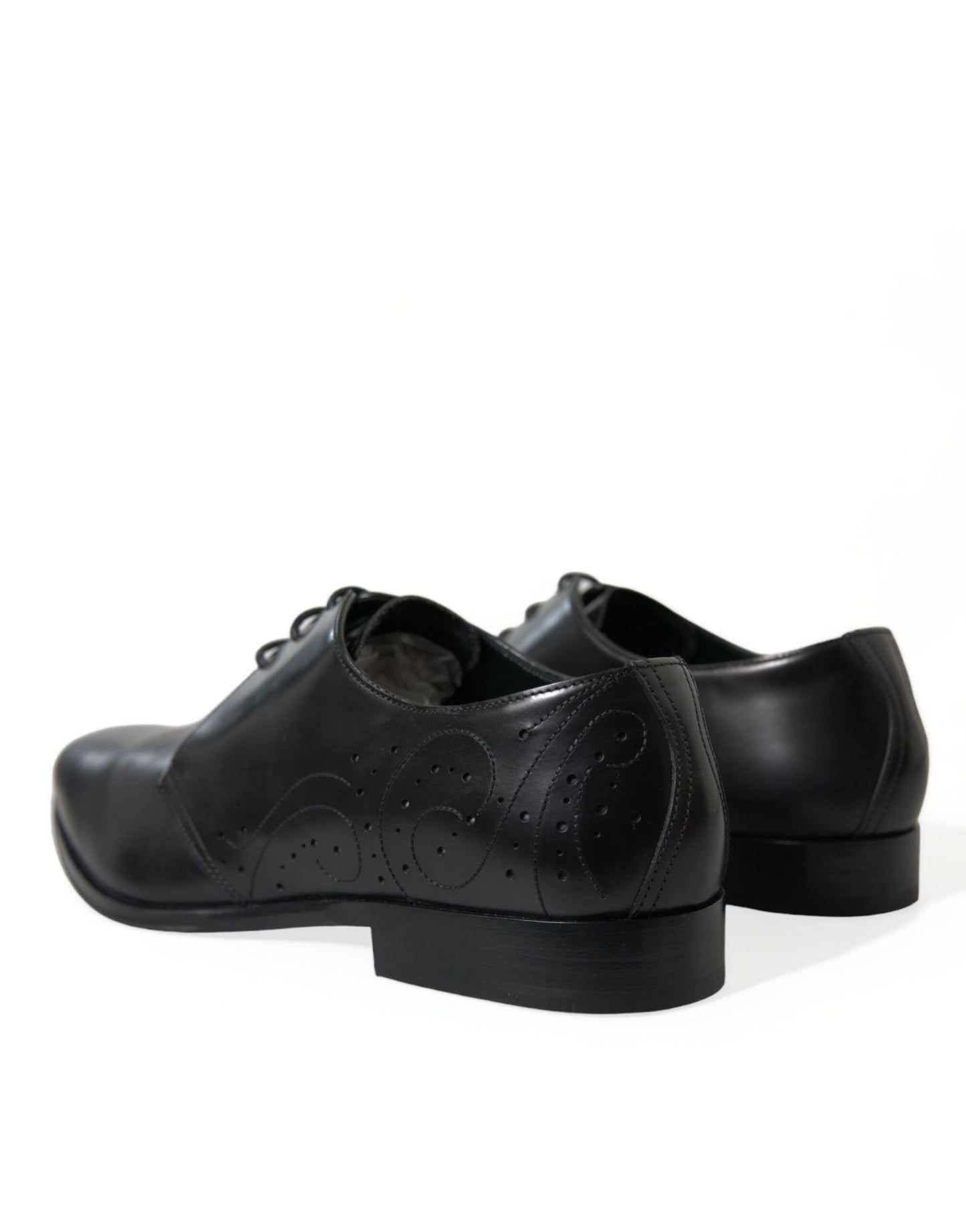 Dolce &amp; Gabbana Elegant Derby Shoes in Black Leather