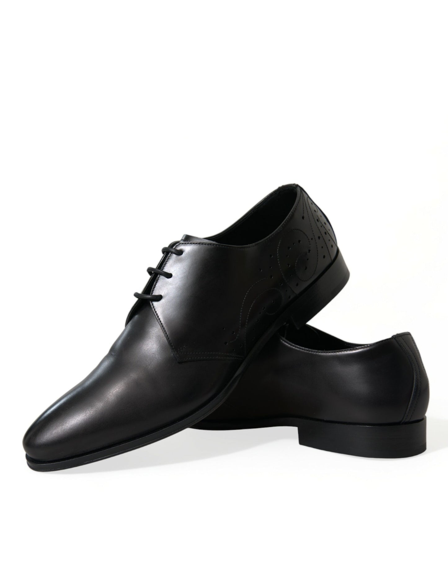 Dolce &amp; Gabbana Elegant Derby Shoes in Black Leather