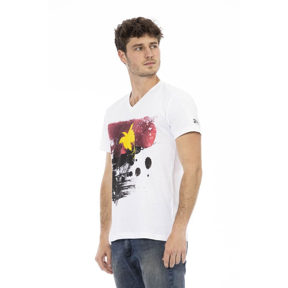 Trussardi Action Weißes Baumwolle Männer T-Shirt