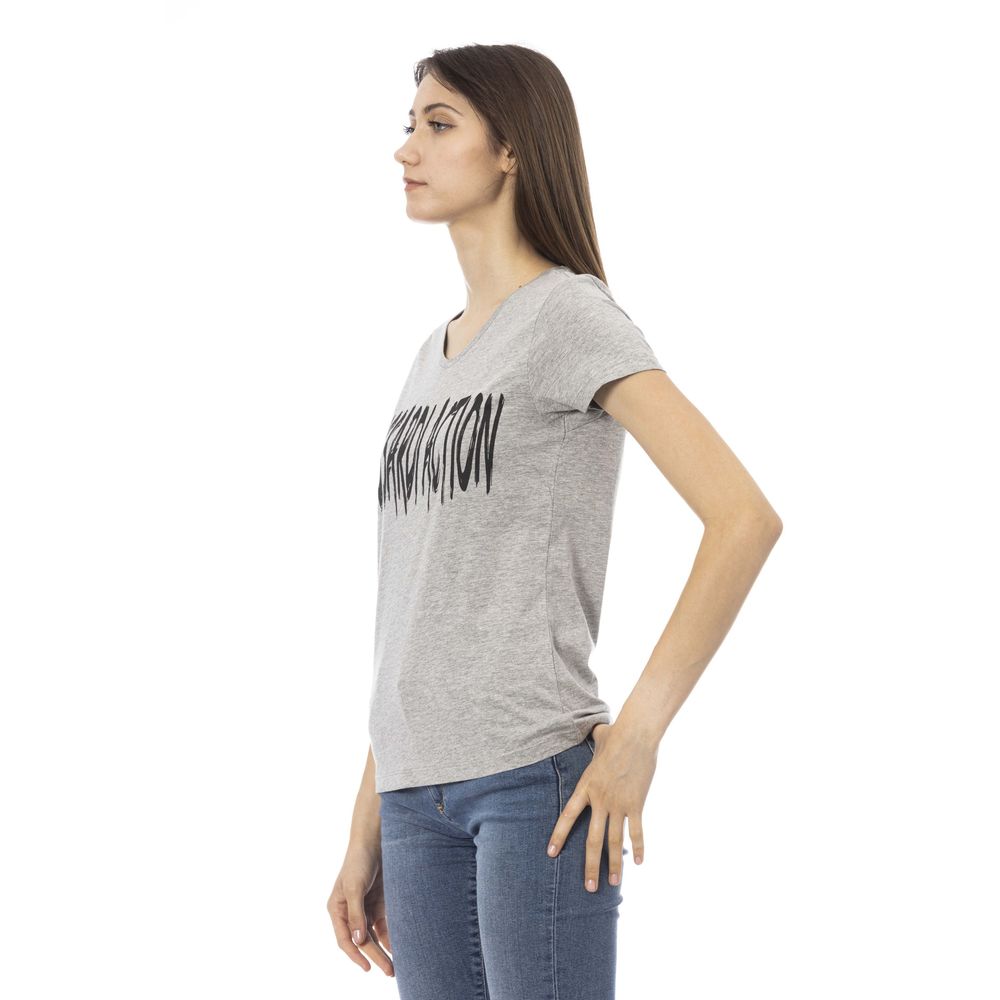 Trussardi Action Grey Cotton Top for Women