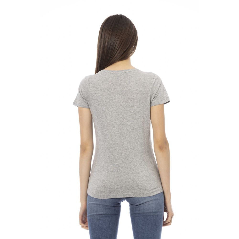 Trussardi Action Grey Cotton Top for Women