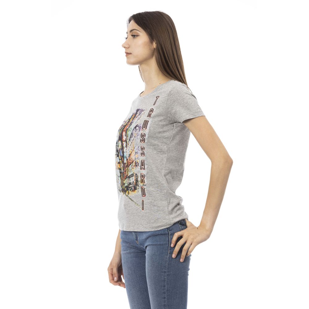 Trussardi Action Grey Cotton Top for Women