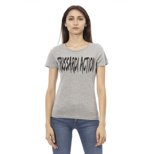 Trussardi Action Grey Cotton Top for Women