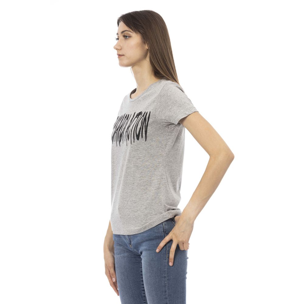 Trussardi Action Grey Cotton Top for Women