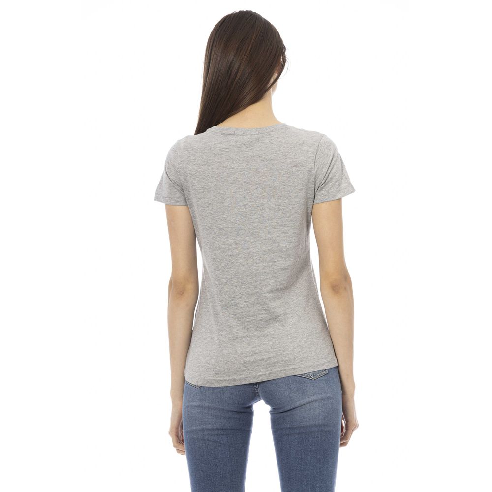 Trussardi Action Grey Cotton Top for Women